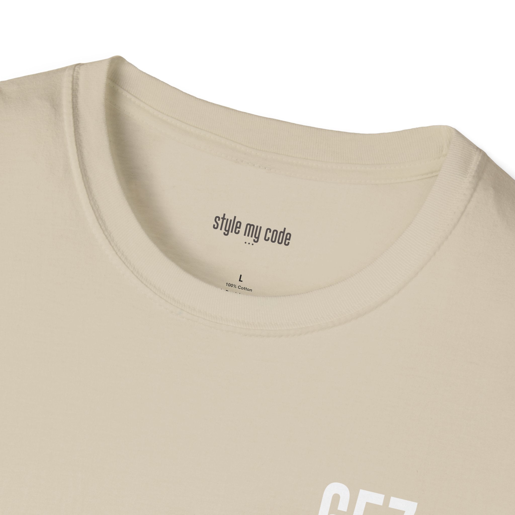 657 White Logo Unisex Soft-style T-Shirt