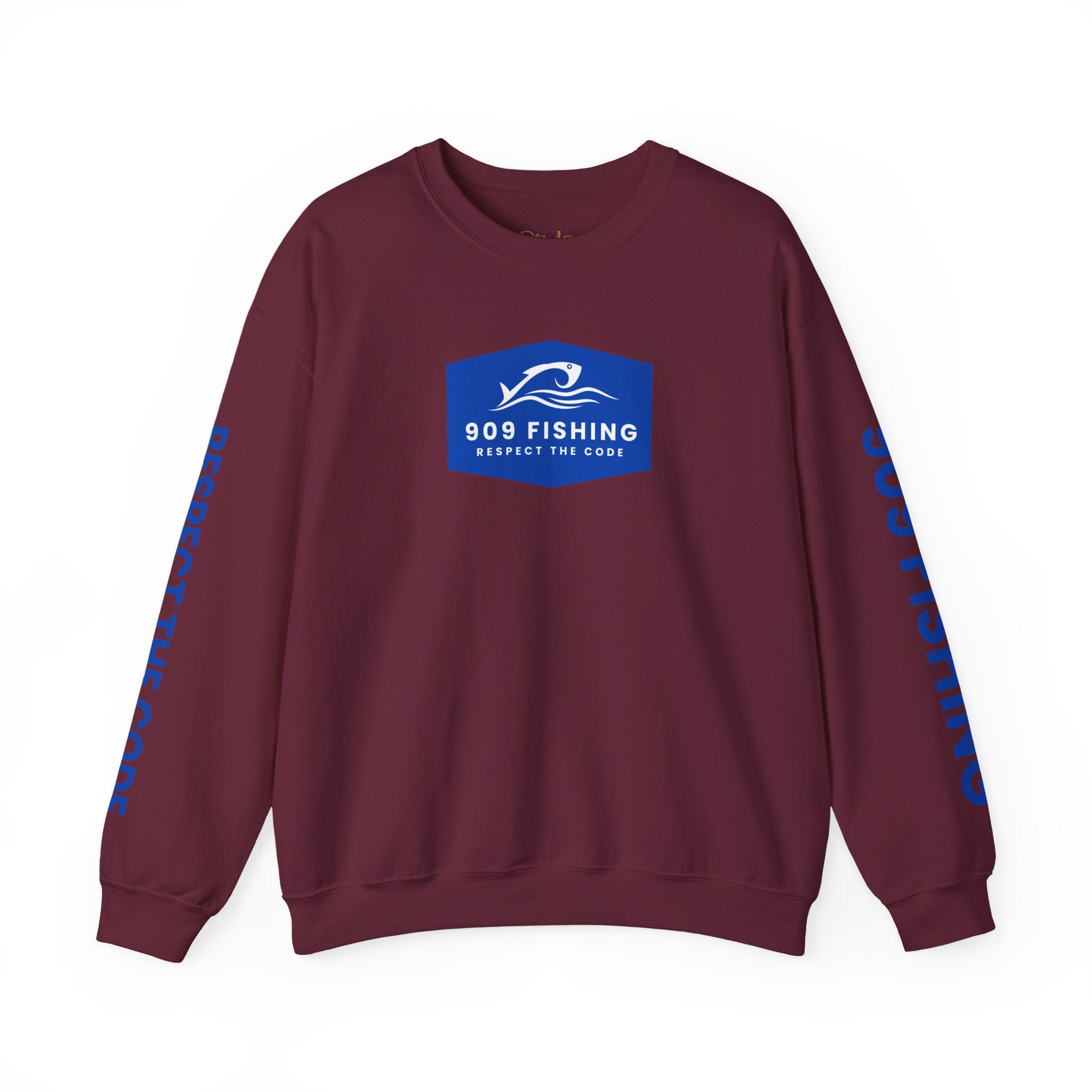'909 Fishing' Crewneck Sweatshirt - for the Inland Empire Fisherman