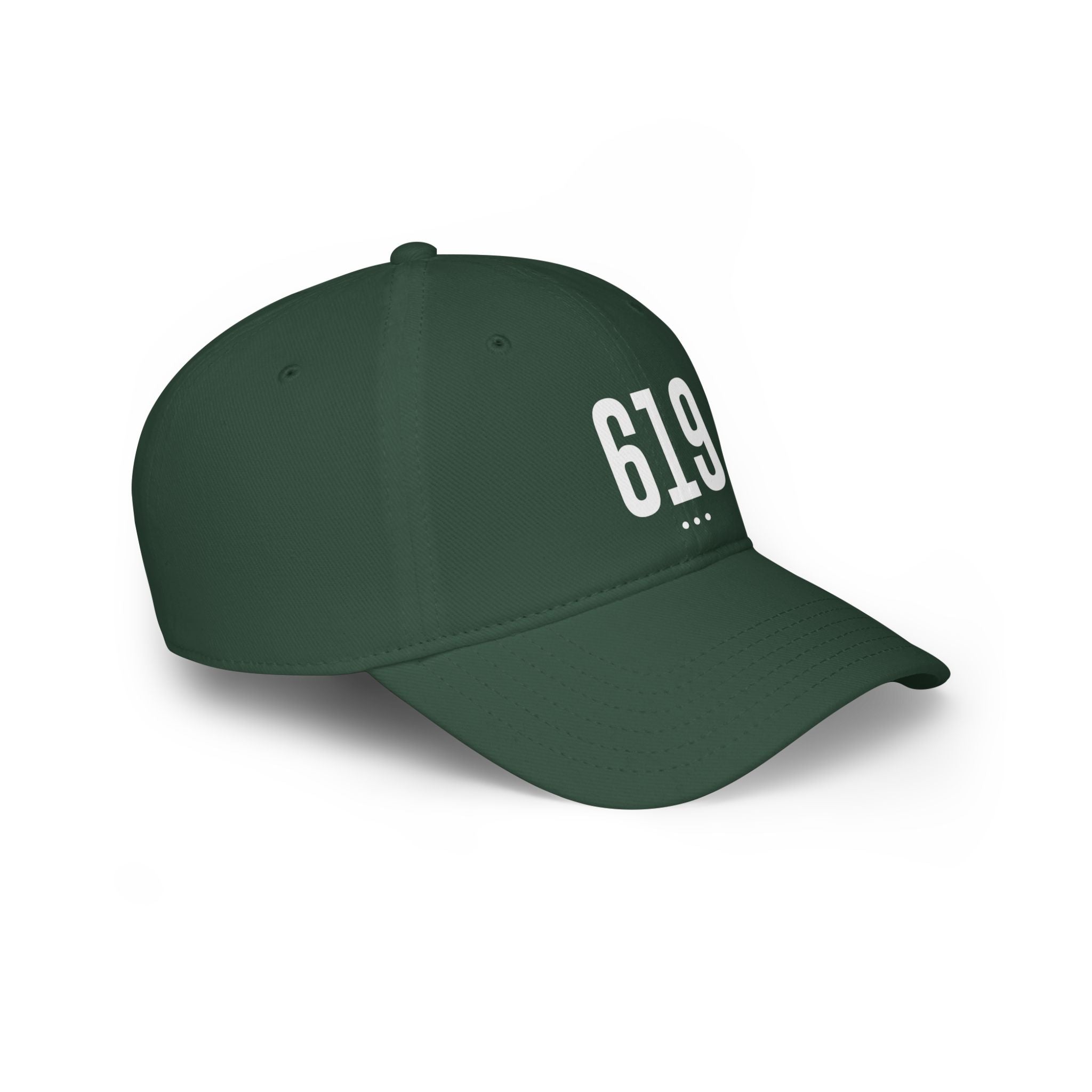 619  White Logo Low Profile Baseball Cap