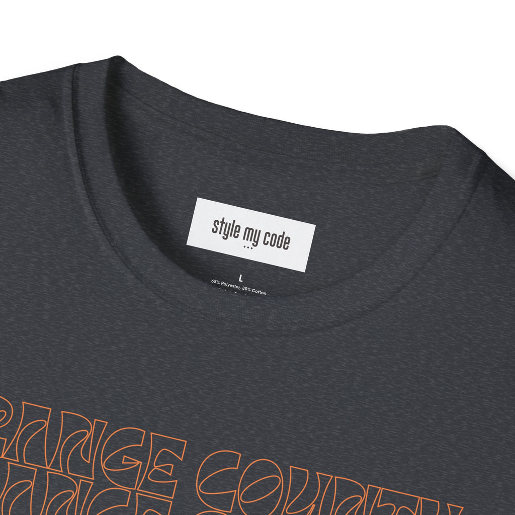 Unisex Softstyle T-Shirt - Retro Orange County Graphic Tee