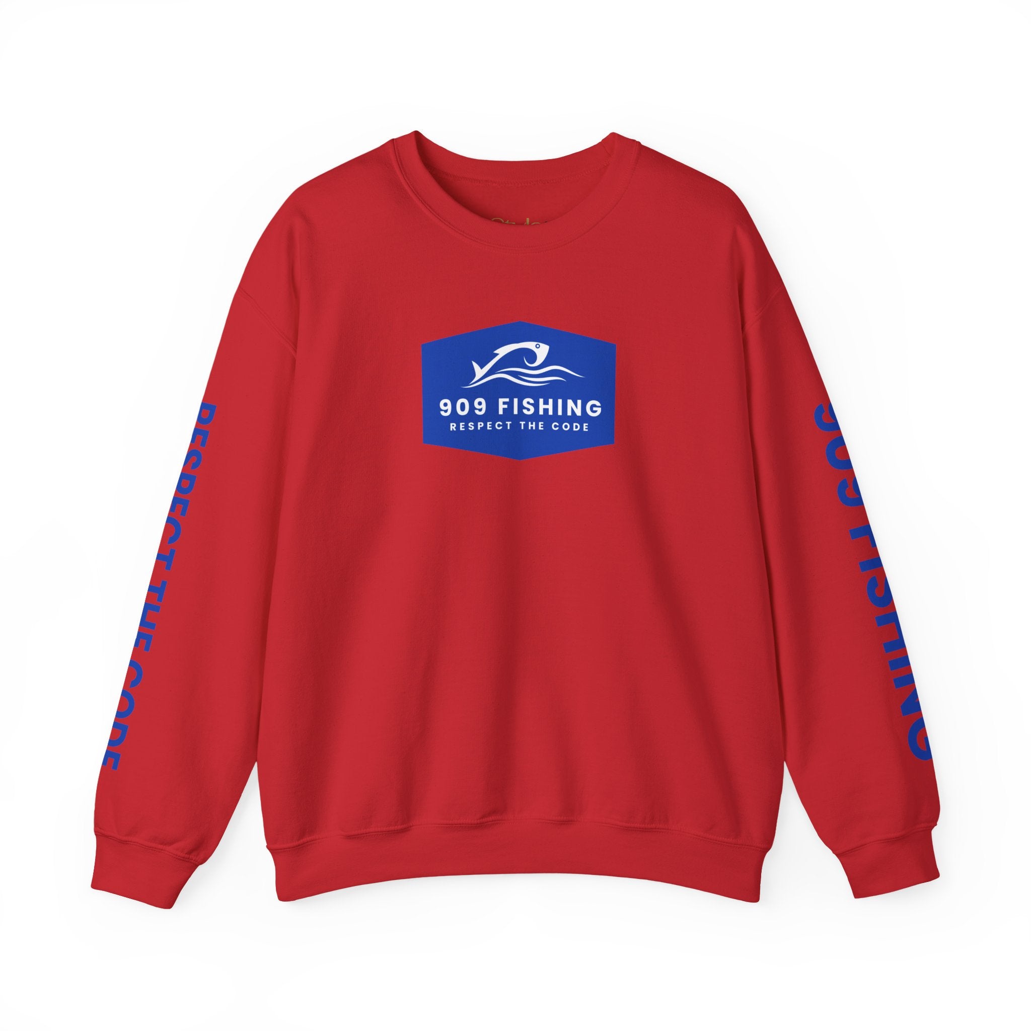 '909 Fishing' Crewneck Sweatshirt - for the Inland Empire Fisherman