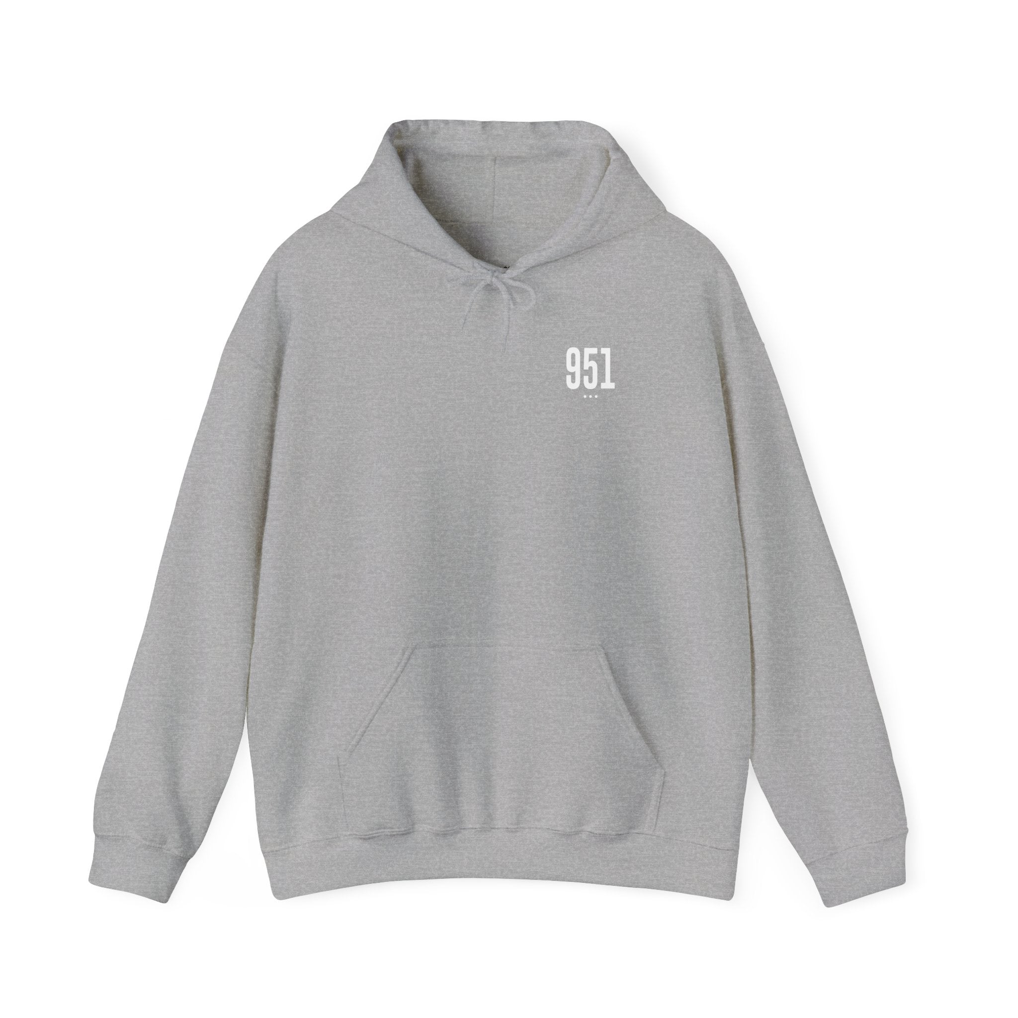 951 White Logo Hoodie