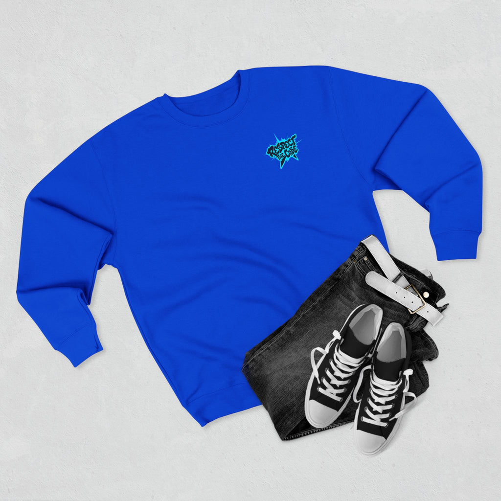 "Respect the Code" Crewneck Sweatshirt — Streetwear Graphic Pullover