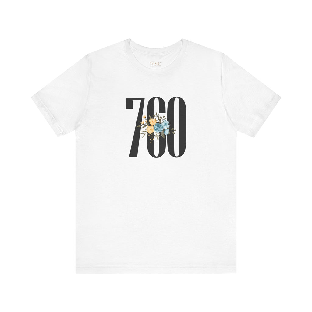Floral 760 Unisex Tee - Casual, Gift, Birthday, Floral Design, Vintage Style