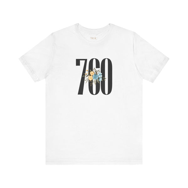 Floral 760 Unisex Tee - Casual, Gift, Birthday, Floral Design, Vintage Style