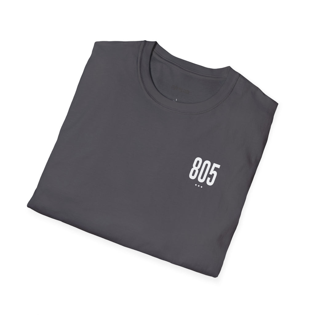 805 White Logo Unisex Soft-style T-Shirt