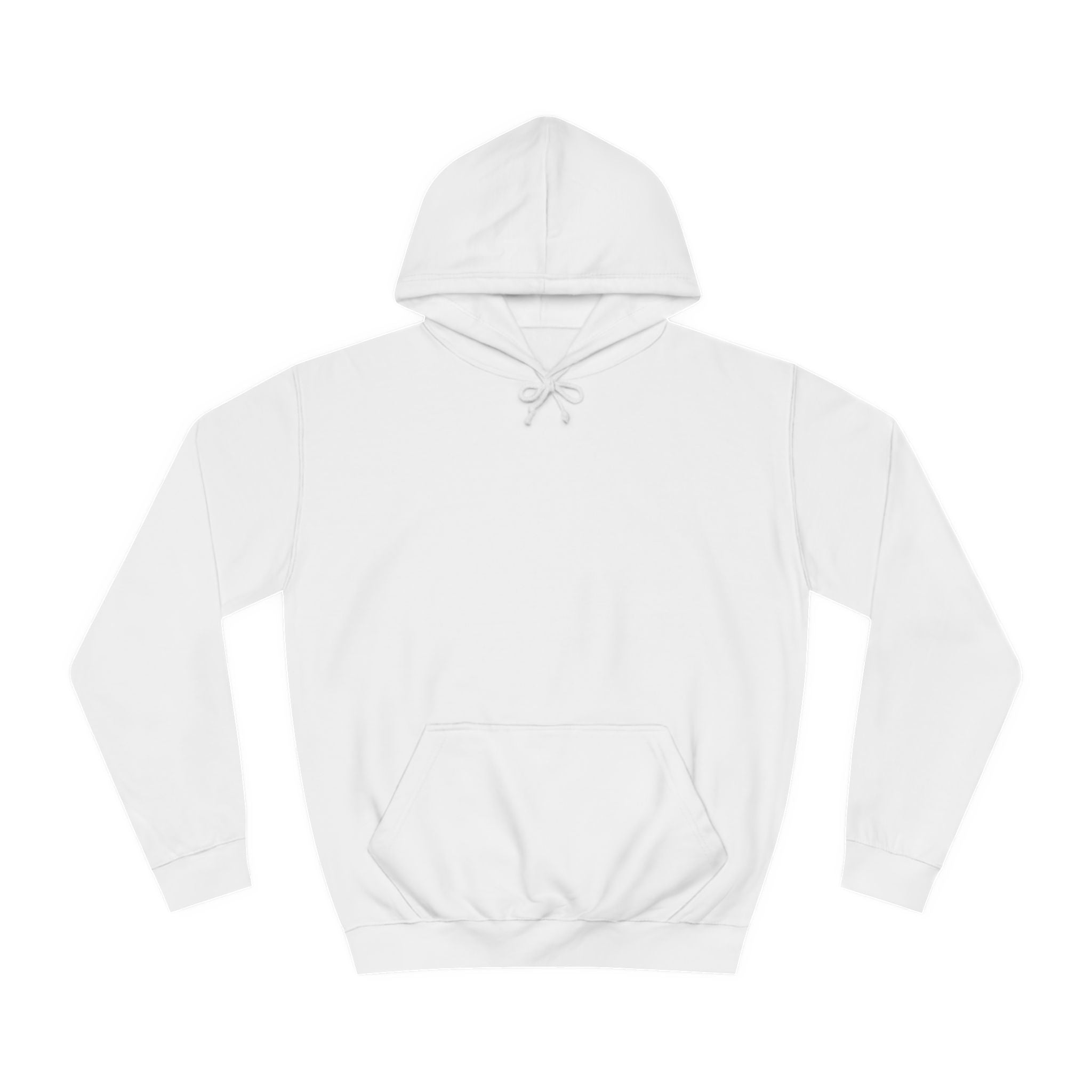 657 White Logo College Hoodie