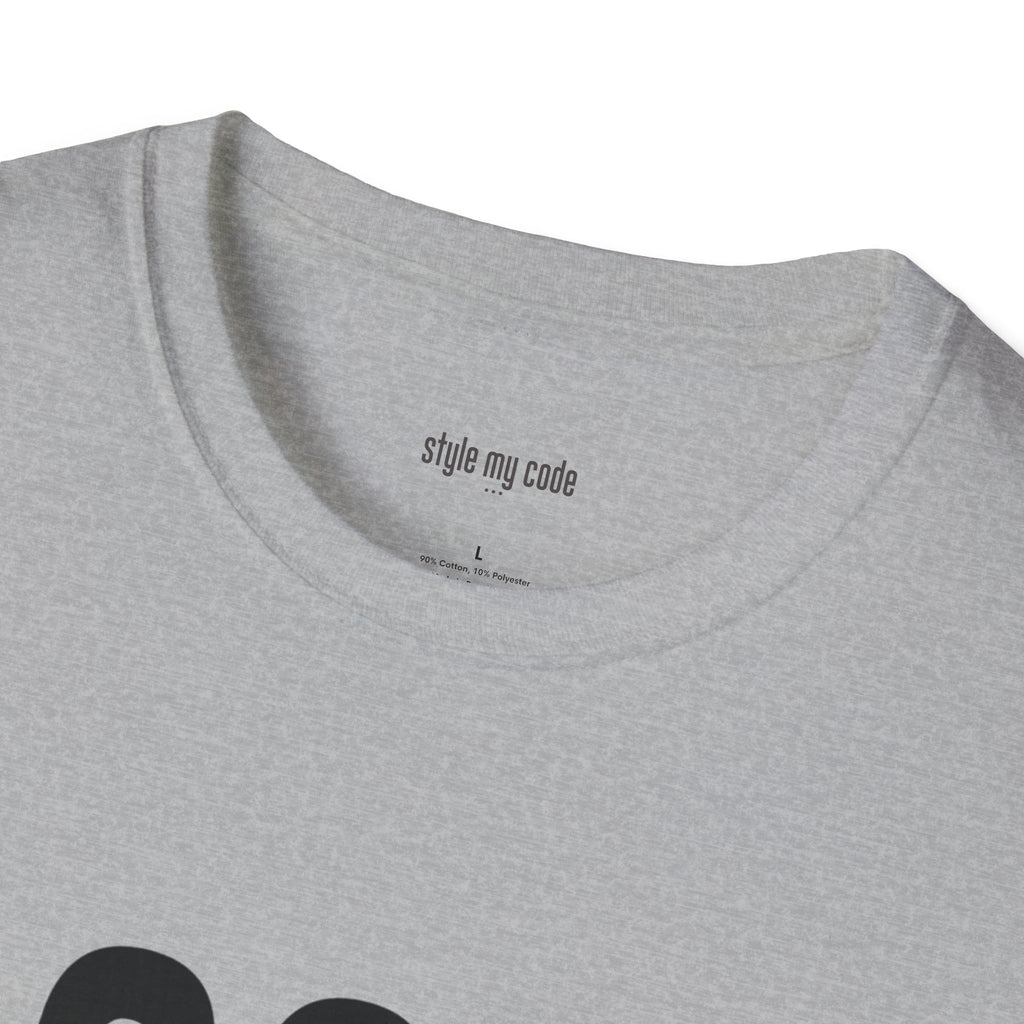 323 Black Logo Front T-Shirt