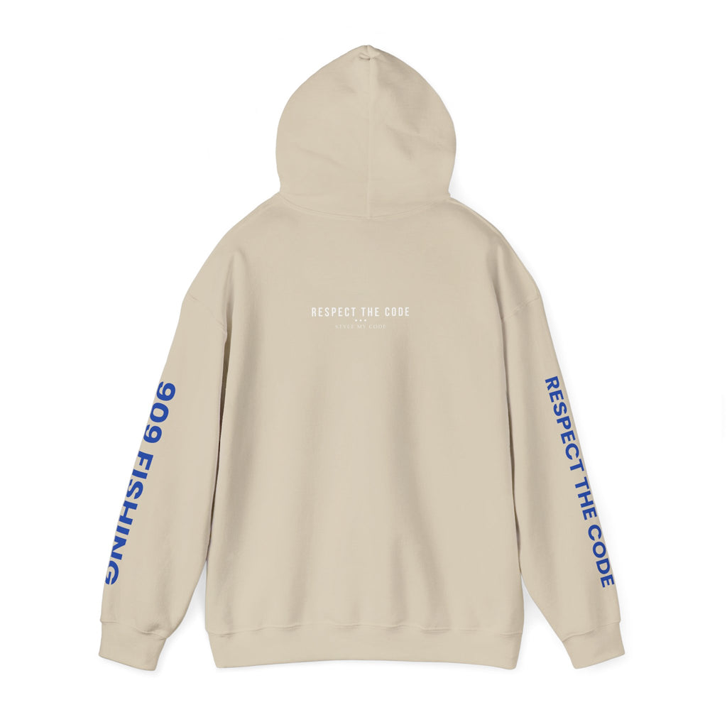 Fishing Lover's Heavy Blend Hoodie, 909 Fishing Sweatshirt, Fishing Apparel, Outdoor Gear, Respect the Code Hoodie
