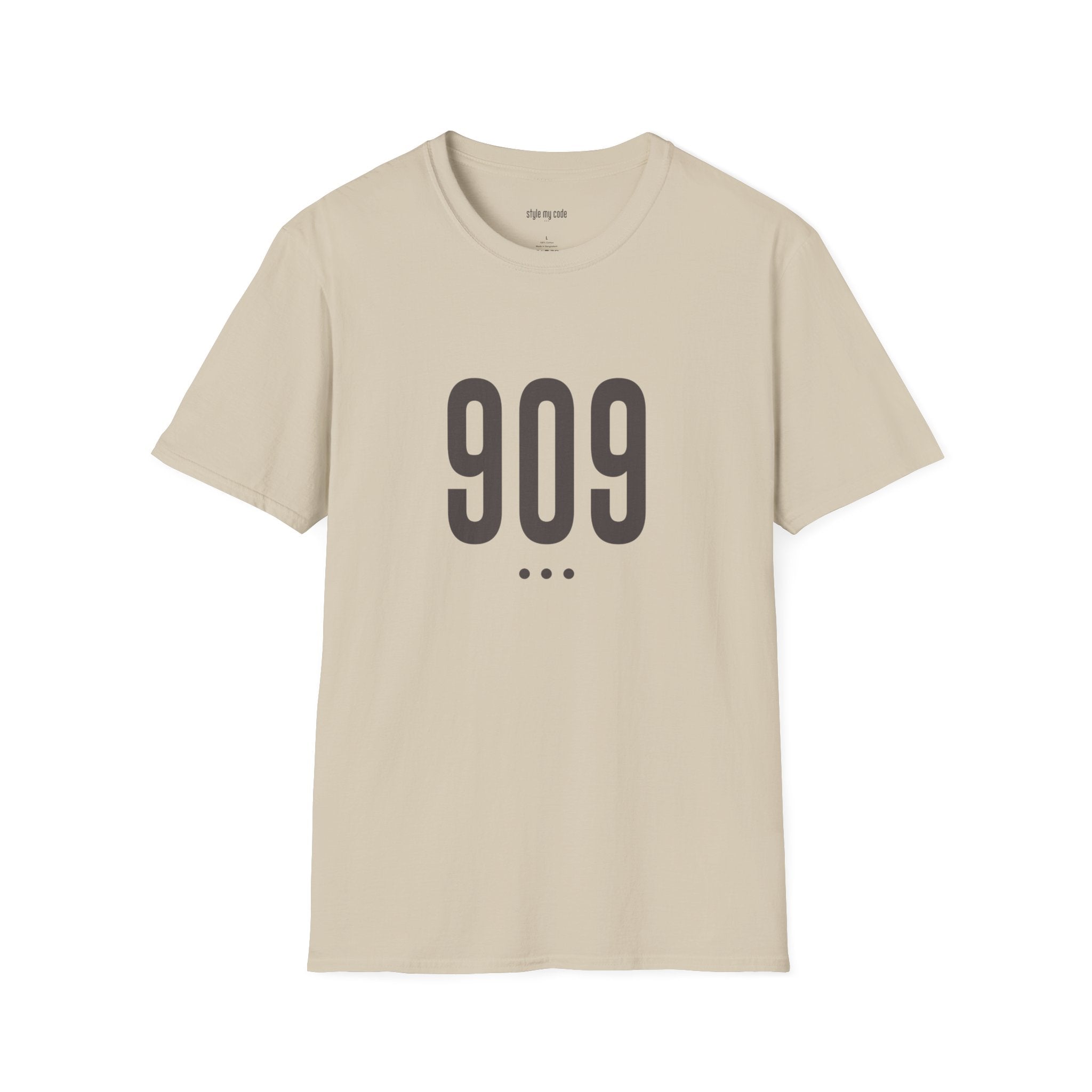 909 Logo Front Unisex Soft-style T-Shirt