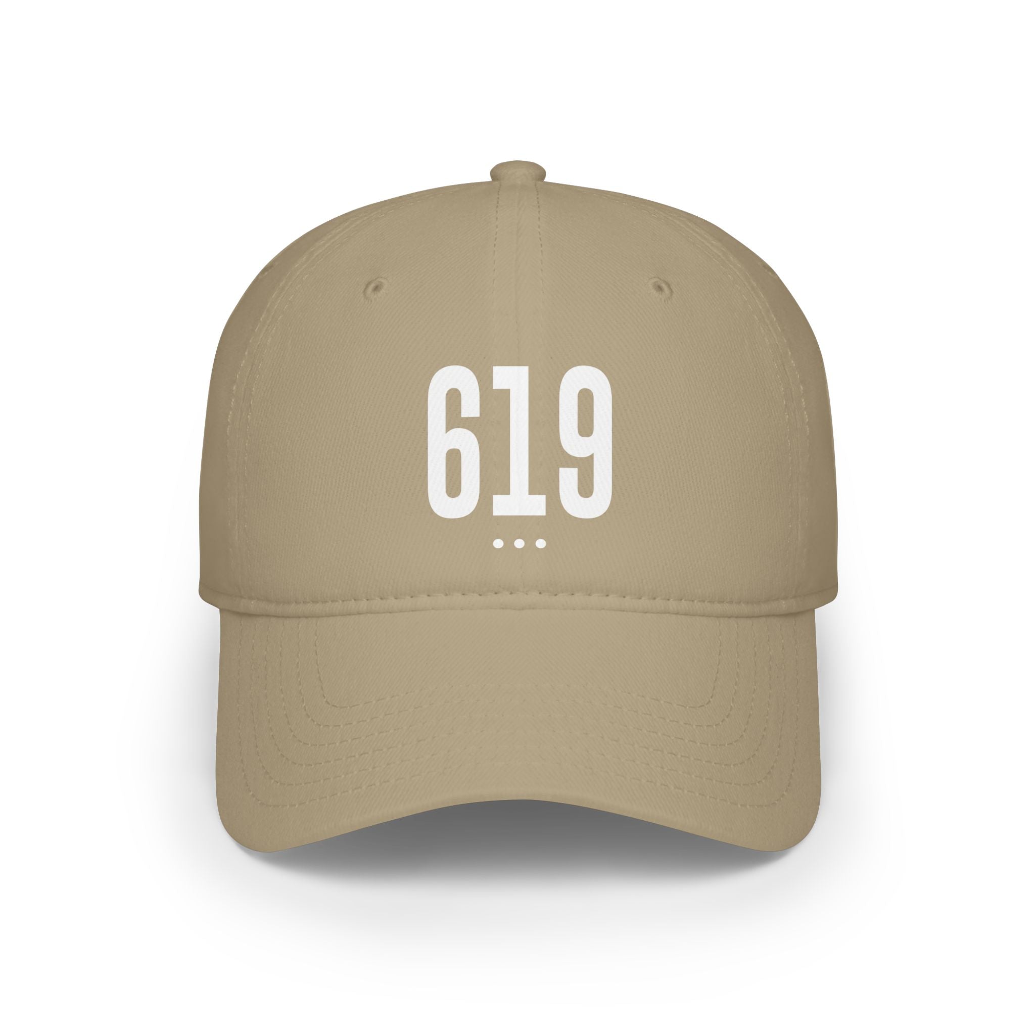 619  White Logo Low Profile Baseball Cap