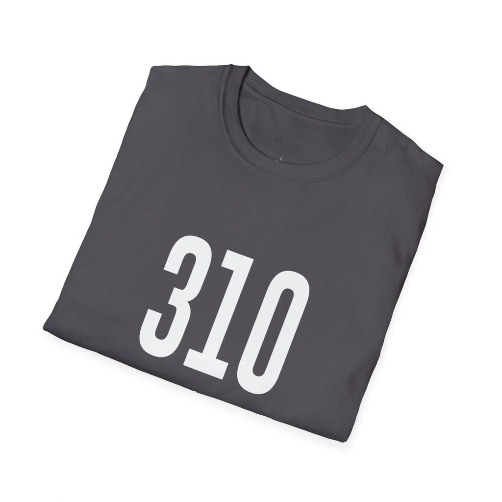 310 White Logo Front Unisex Softstyle T-Shirt