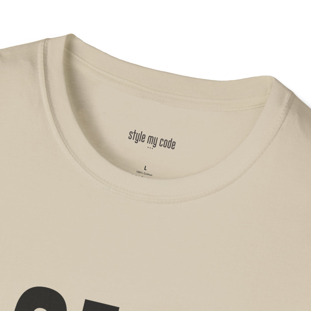 818 Black Logo Front Soft-Style T-Shirt