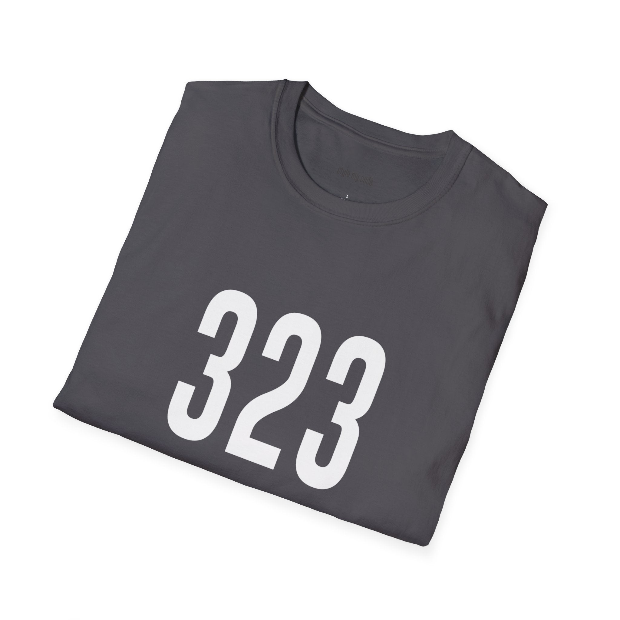 323 White Logo Front T-Shirt