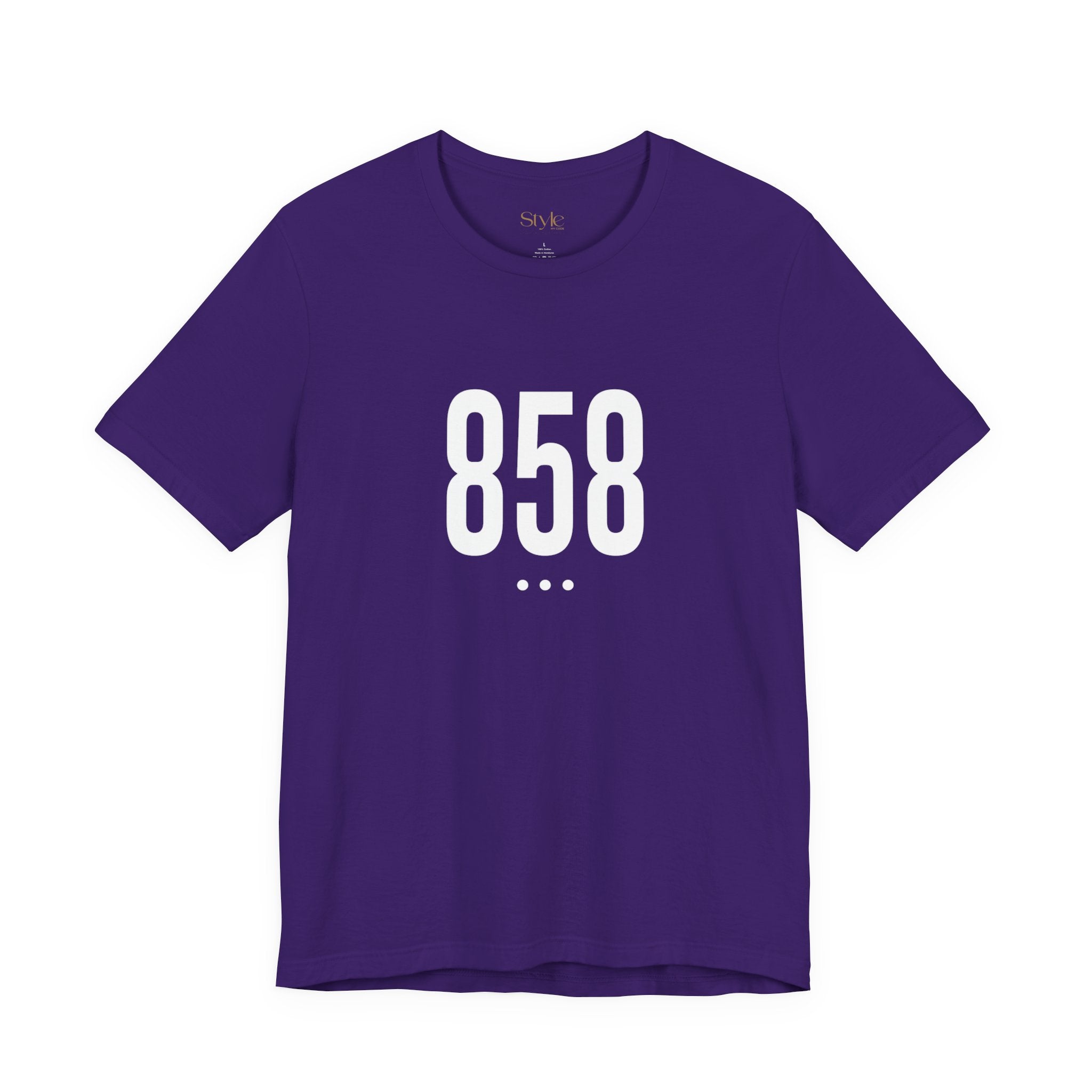 858 White Code Southern California Unisex Tee