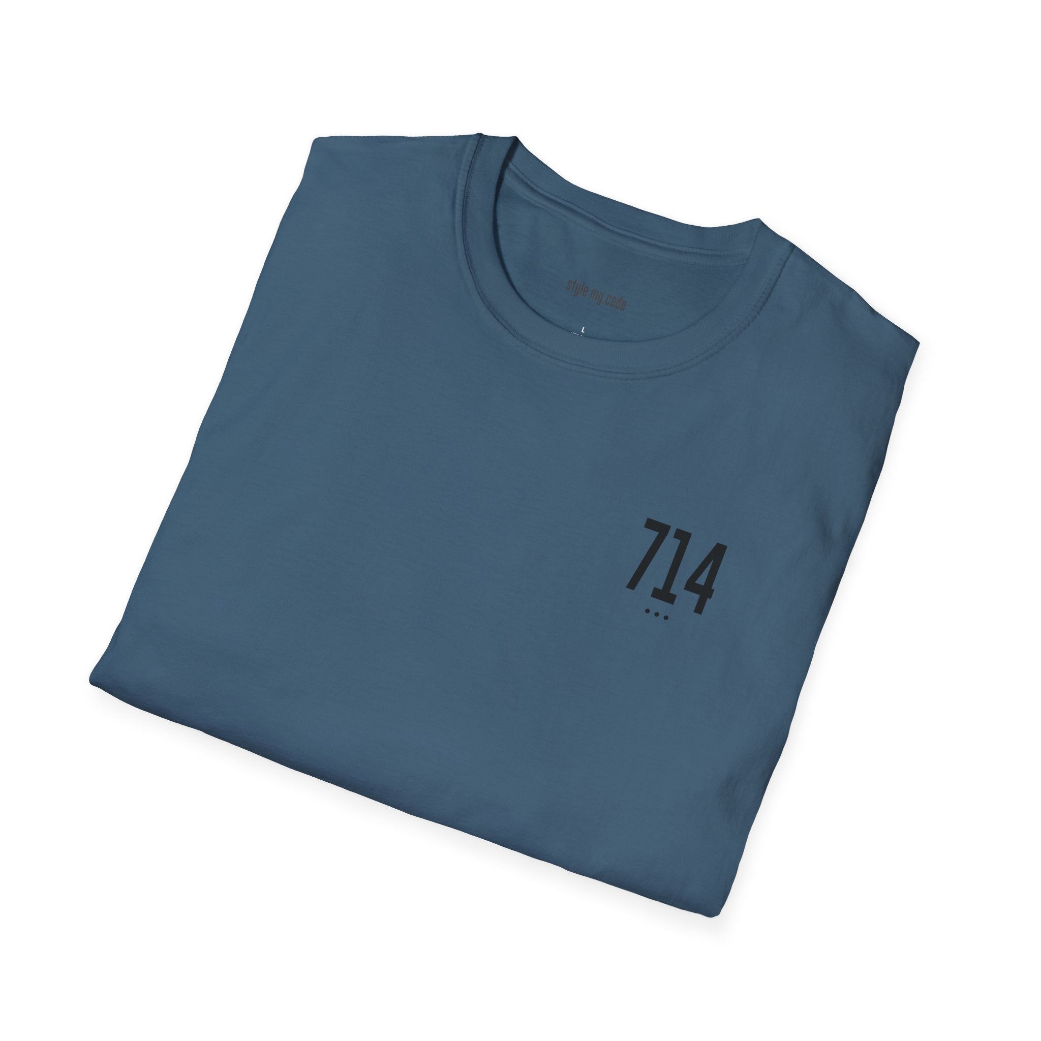 714 Black Logo T-Shirt