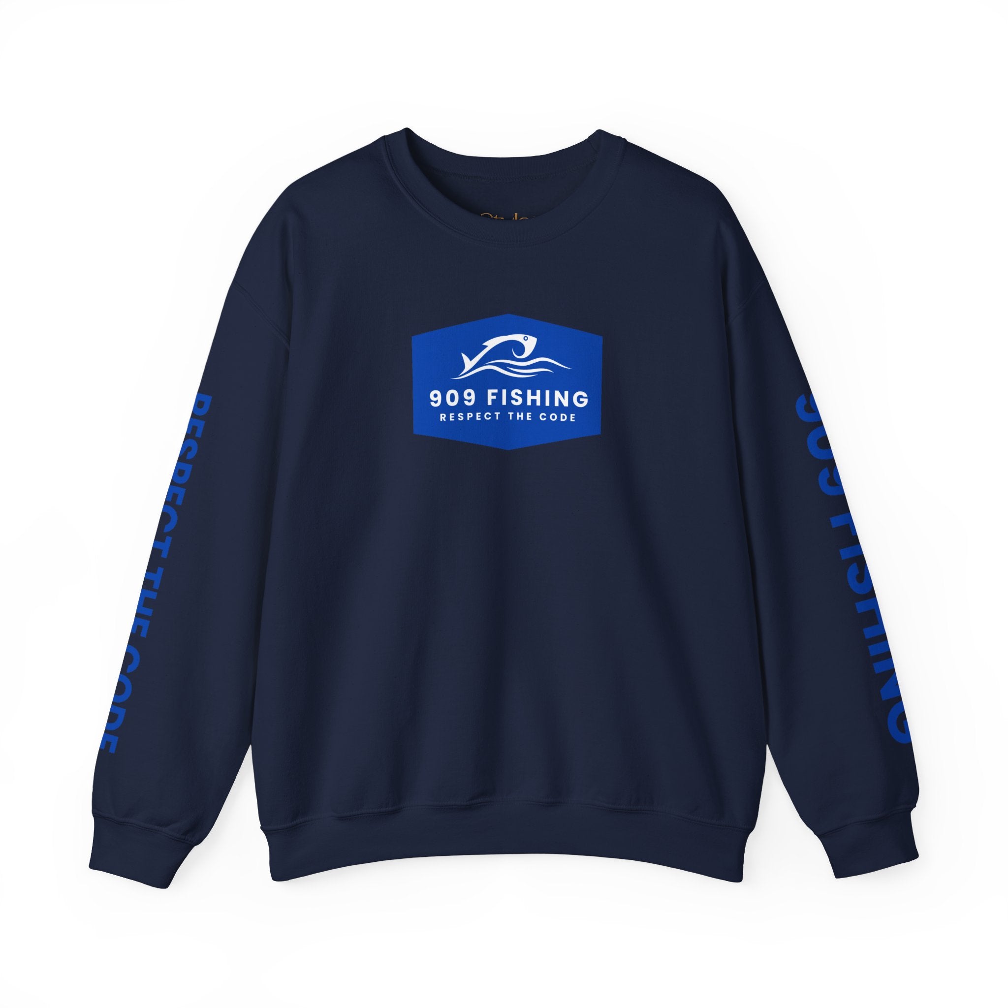 '909 Fishing' Crewneck Sweatshirt - for the Inland Empire Fisherman
