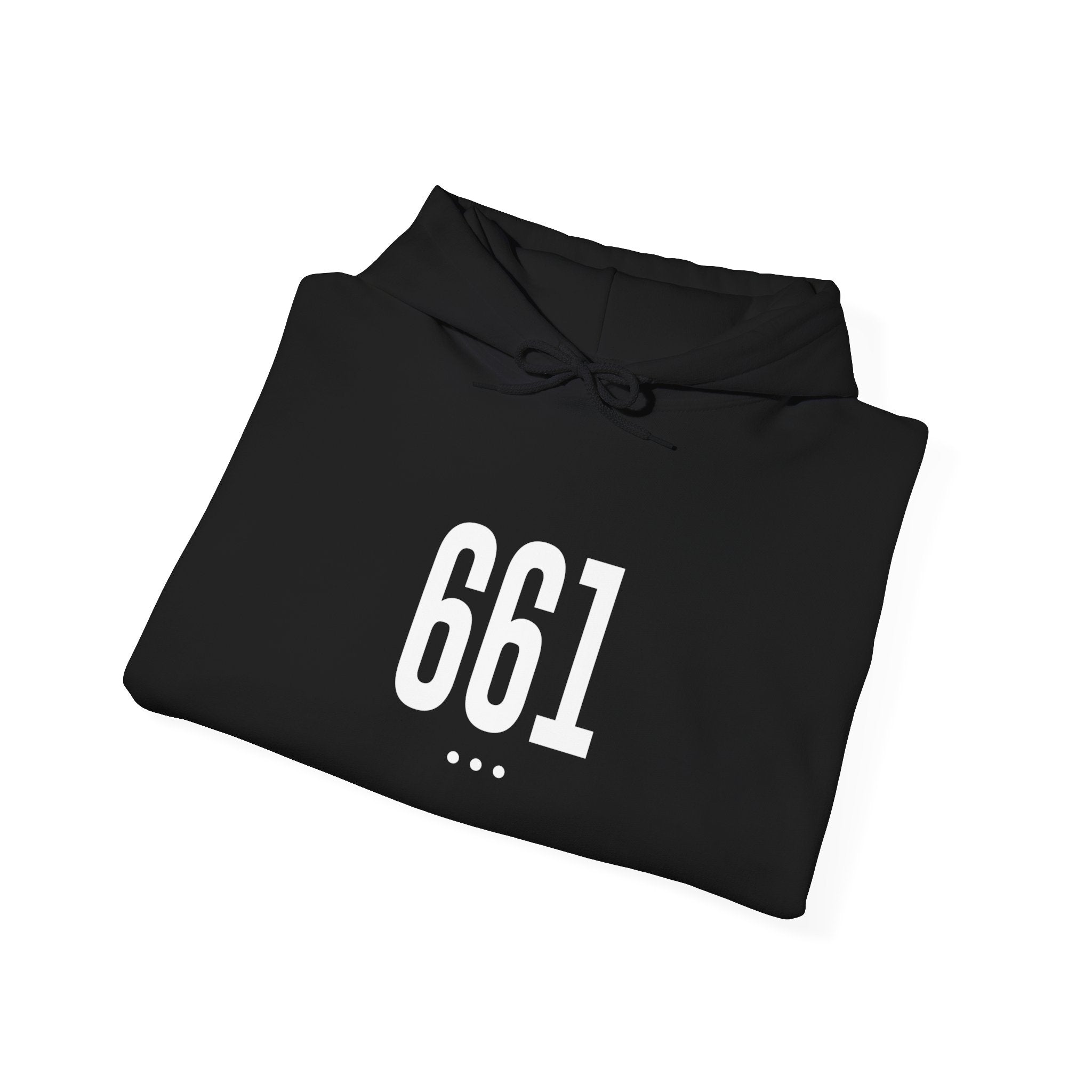 661 White Logo Front Hoodie