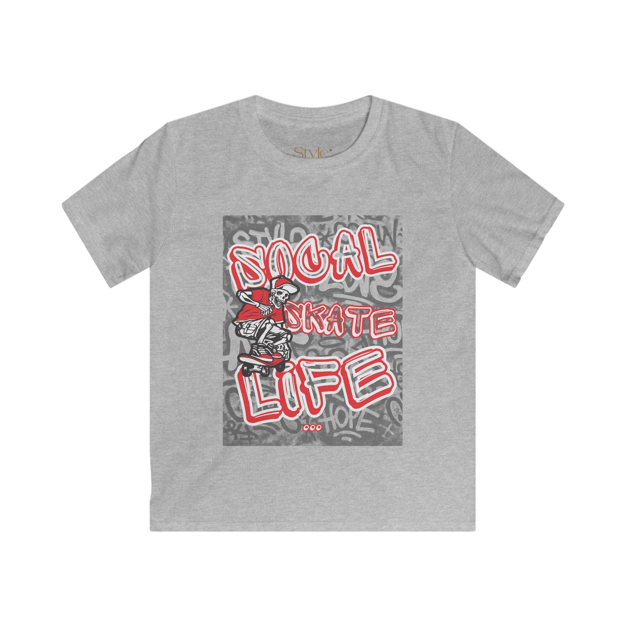 Cool Kids Skate Life Tee, Youth Skateboarding Shirt, Fun Summer Tee