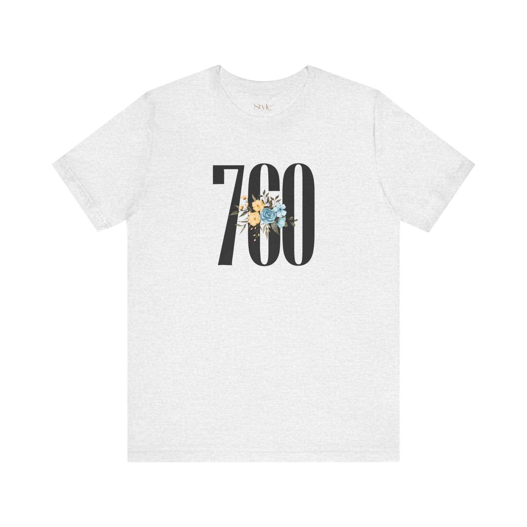 Floral 760 Unisex Tee - Casual, Gift, Birthday, Floral Design, Vintage Style