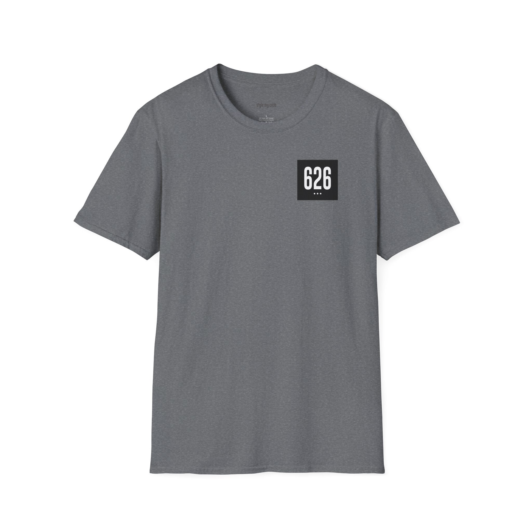 626 White Logo Unisex Softstyle T-Shirt