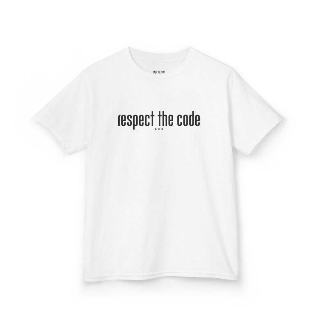 "Respect the Code" Black - Kid's Unisex Trendy Tee