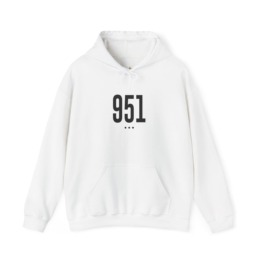 951 Black Logo Front Hoodie