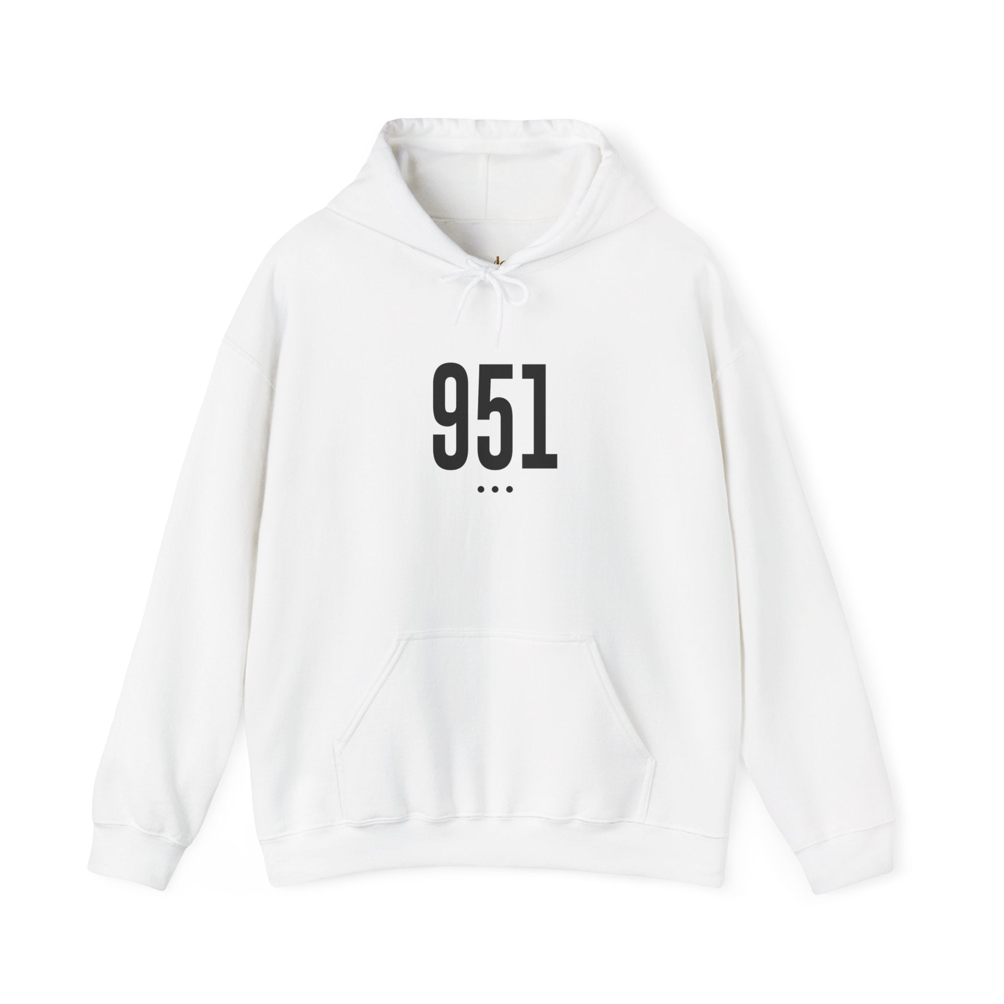 951 Black Logo Front Hoodie