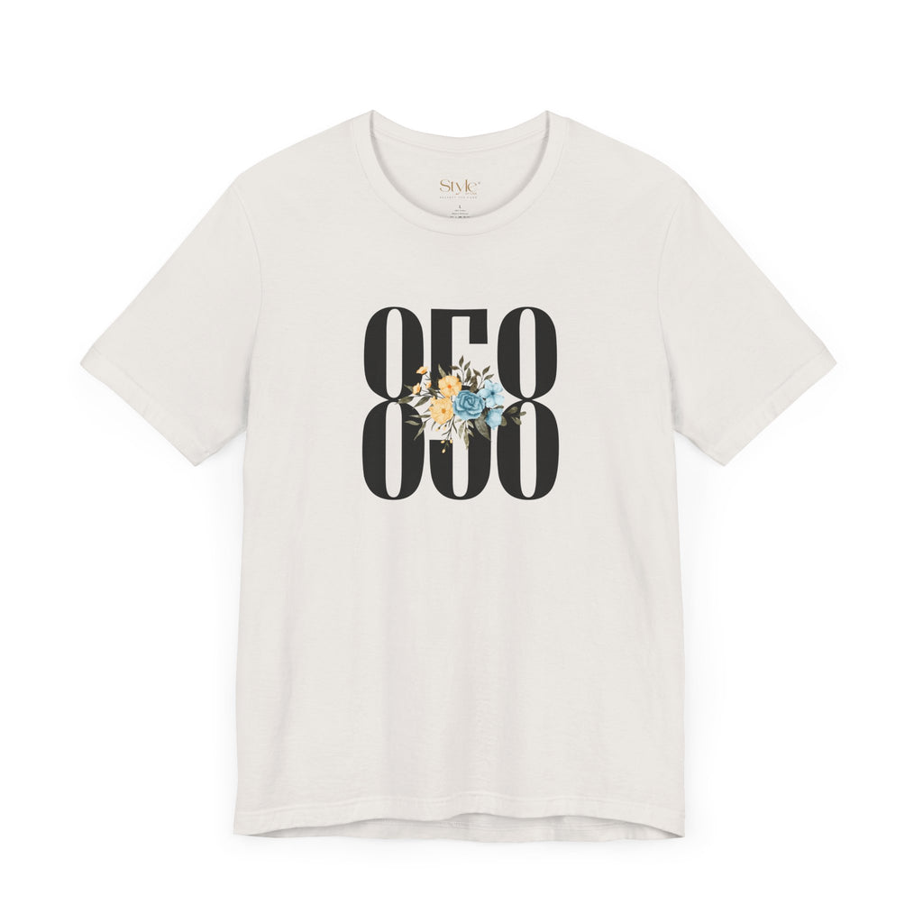 Floral 858 Unisex Tee - Casual, Gift, Birthday, Floral Design, Vintage Style
