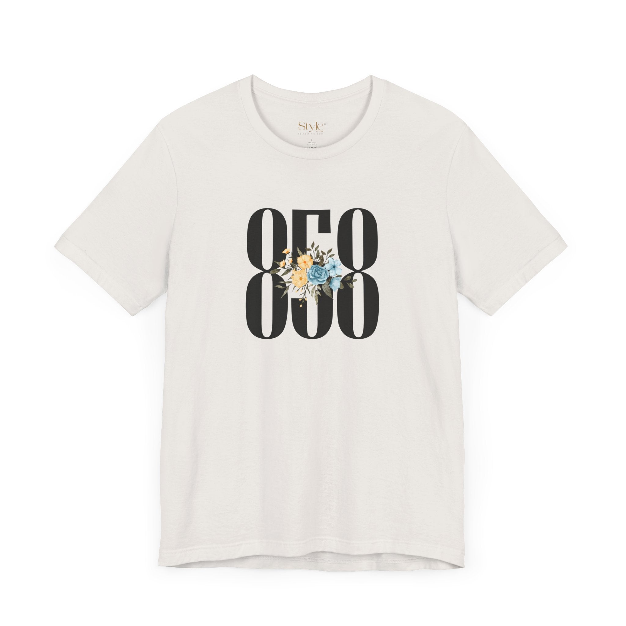 Floral 858 Unisex Tee - Casual, Gift, Birthday, Floral Design, Vintage Style