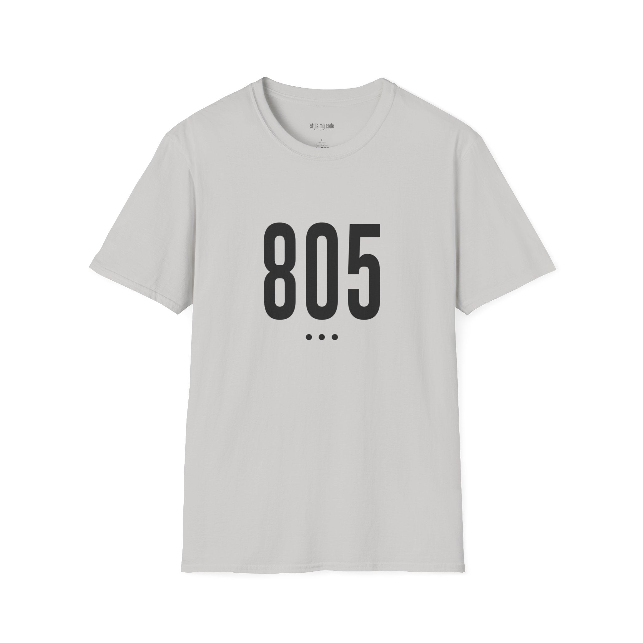 805 Black Logo Front Unisex Soft-style T-Shirt