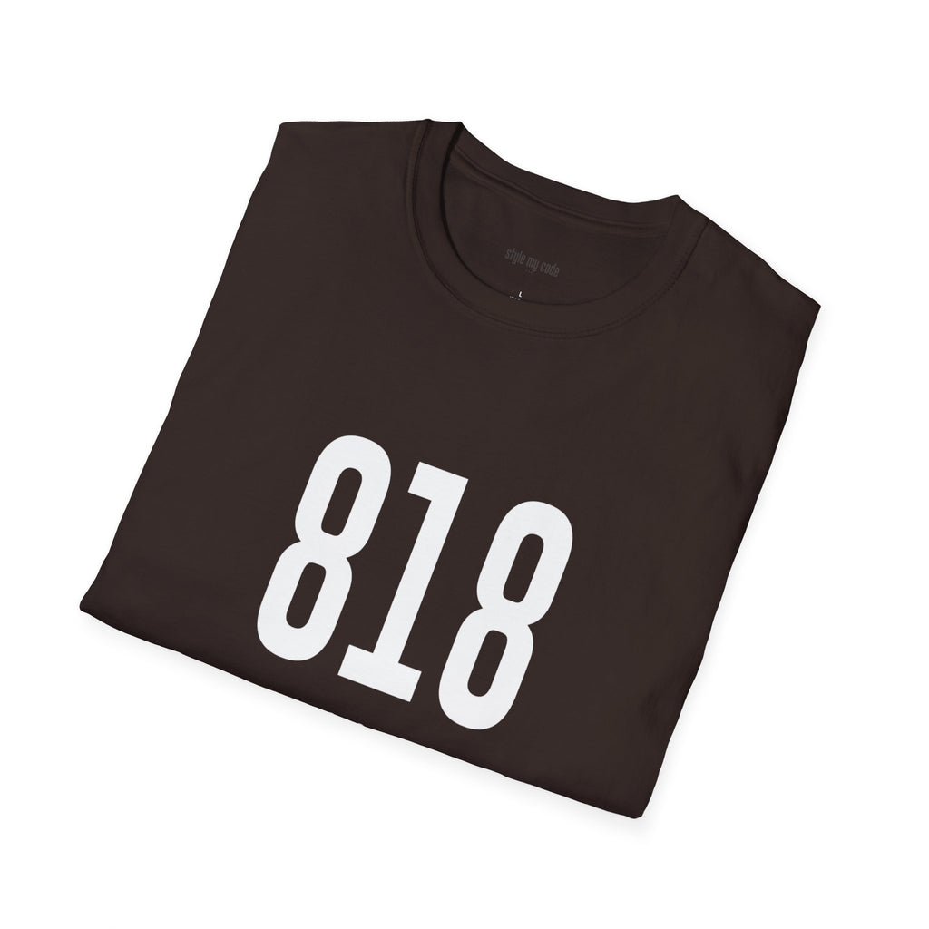 818 White Logo Front T-Shirt