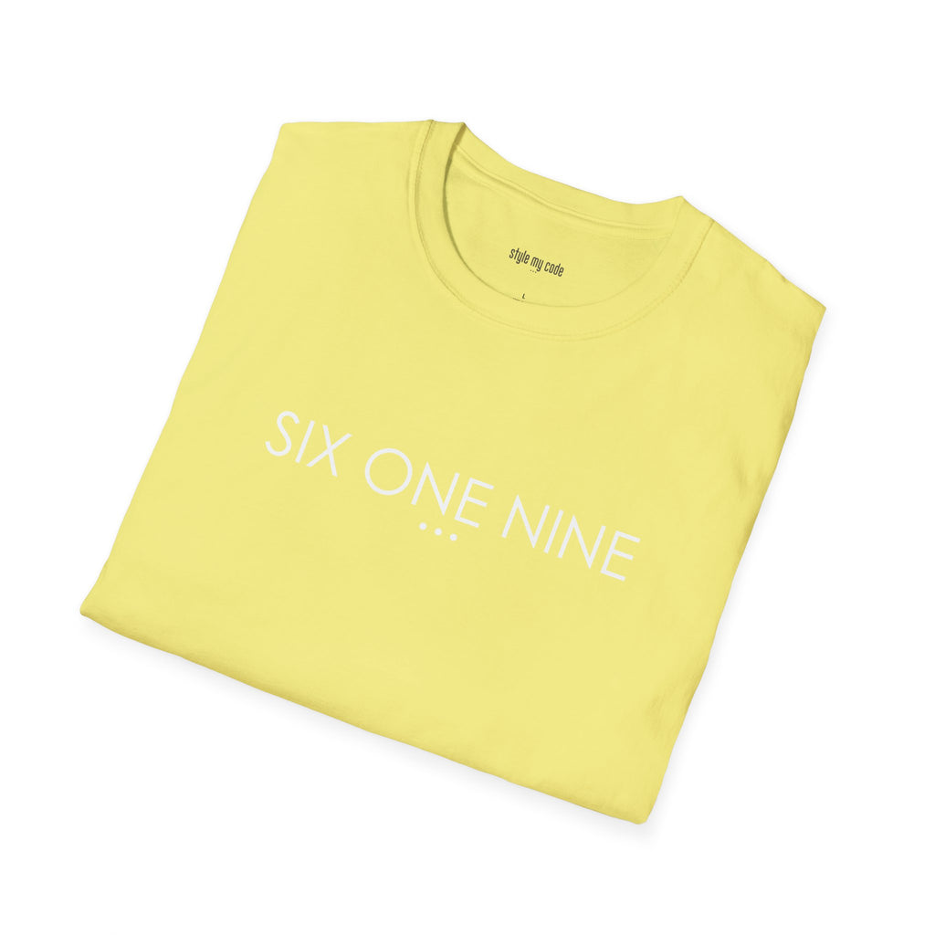 "SIX ONE NINE" Design T-Shirt