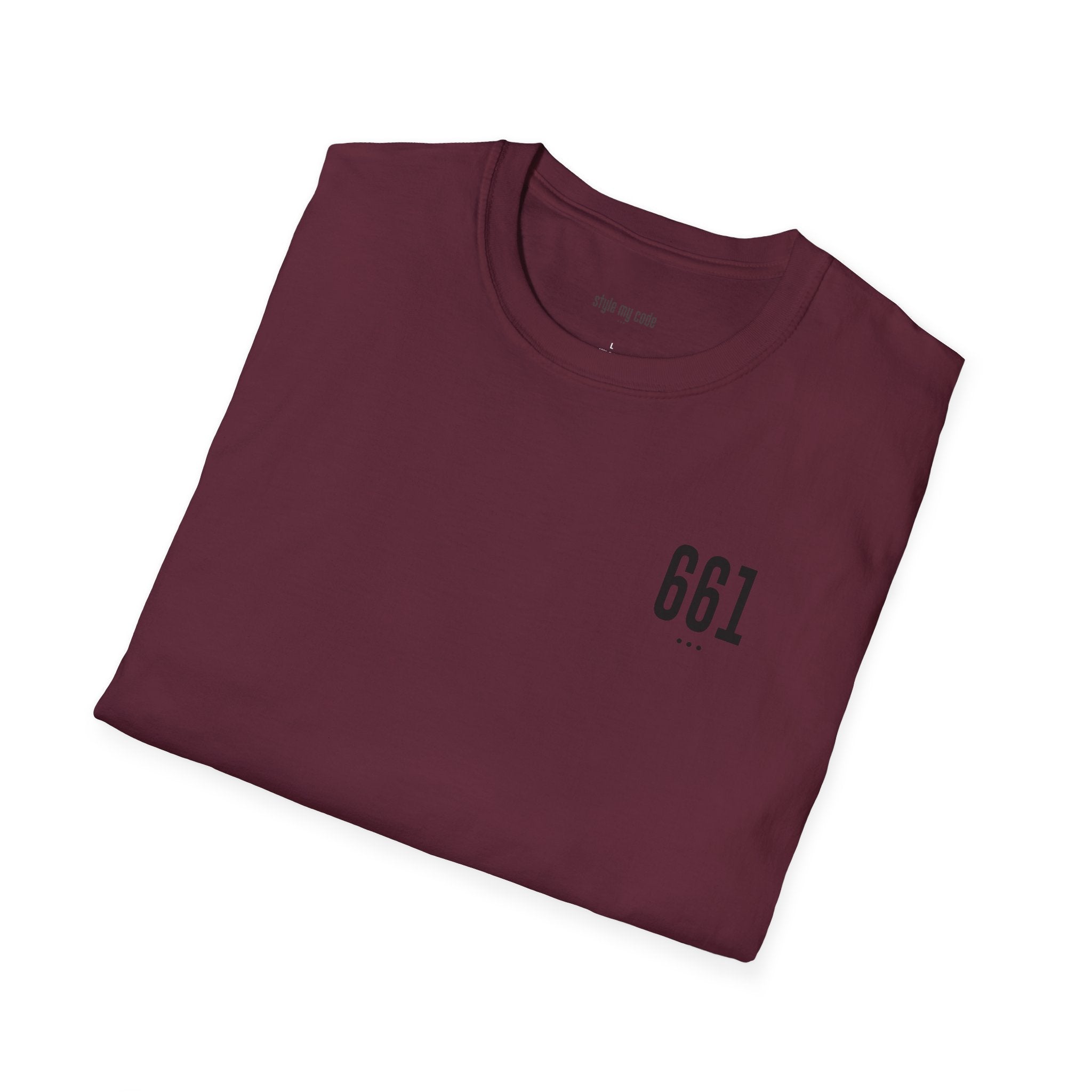 661 Unisex Black Logo Soft-style T-Shirt