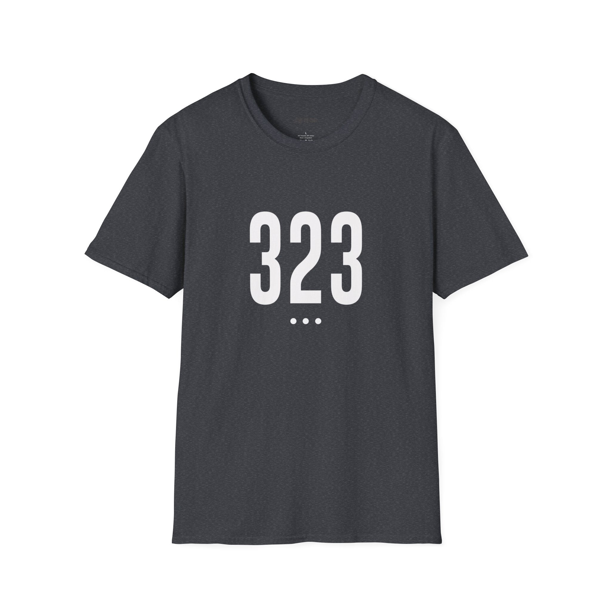 323 White Logo Front T-Shirt