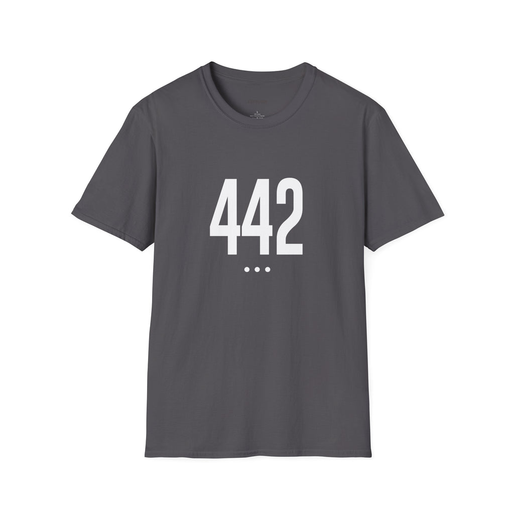 442 White Logo Front Unisex Softstyle T-Shirt