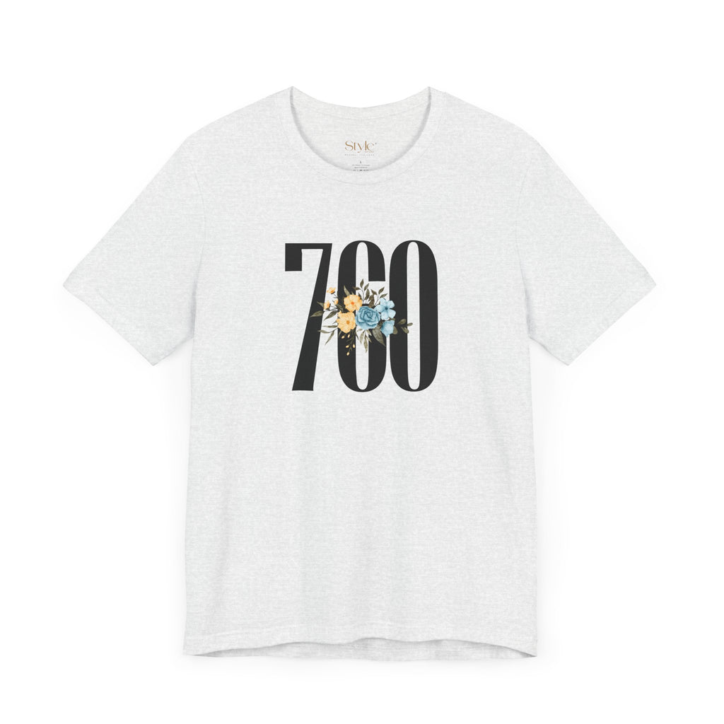 Floral 760 Unisex Tee - Casual, Gift, Birthday, Floral Design, Vintage Style