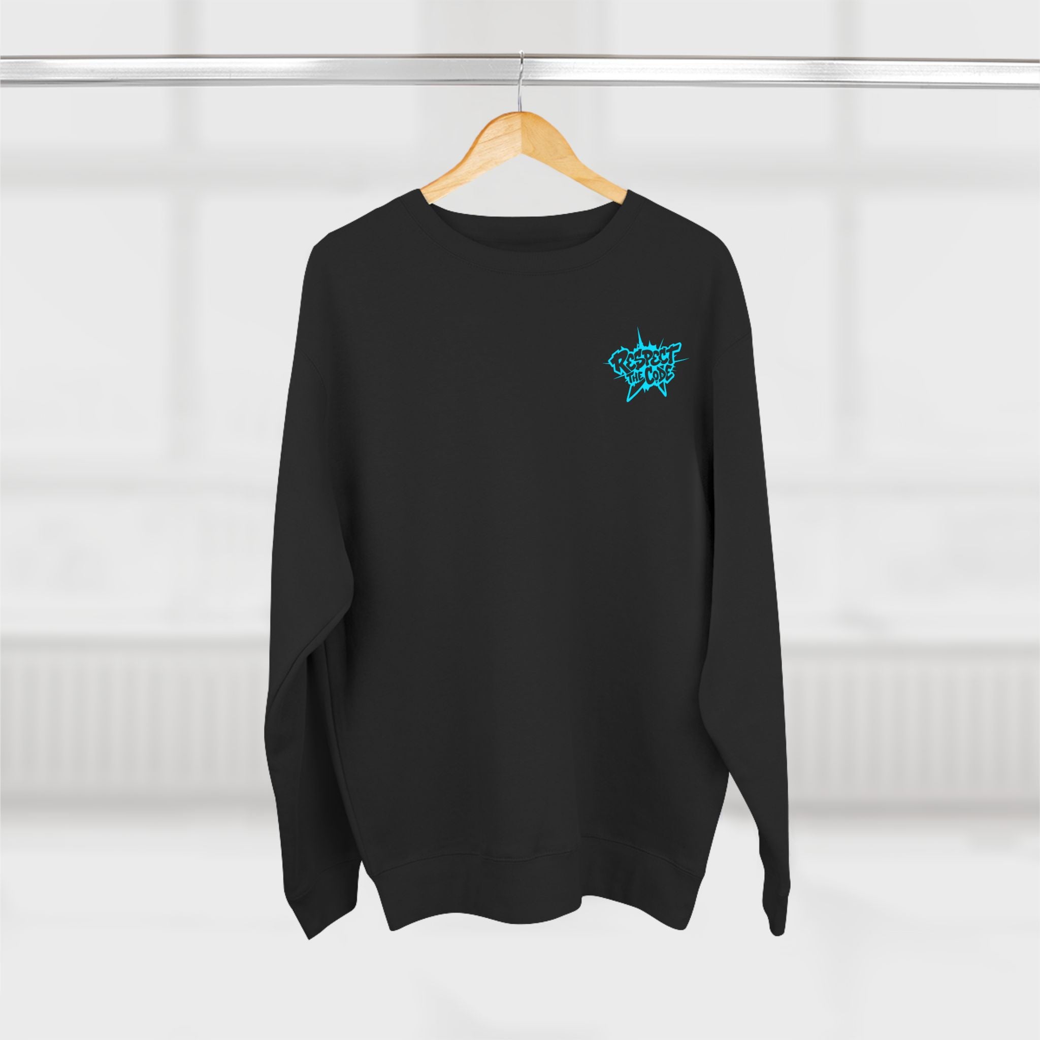 "Respect the Code" Crewneck Sweatshirt — Streetwear Graphic Pullover