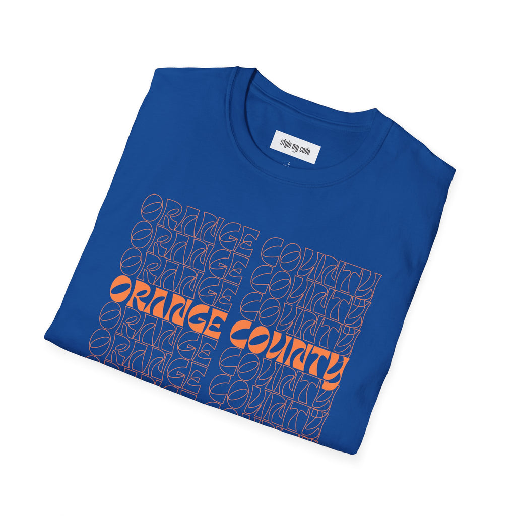 Unisex Softstyle T-Shirt - Retro Orange County Graphic Tee