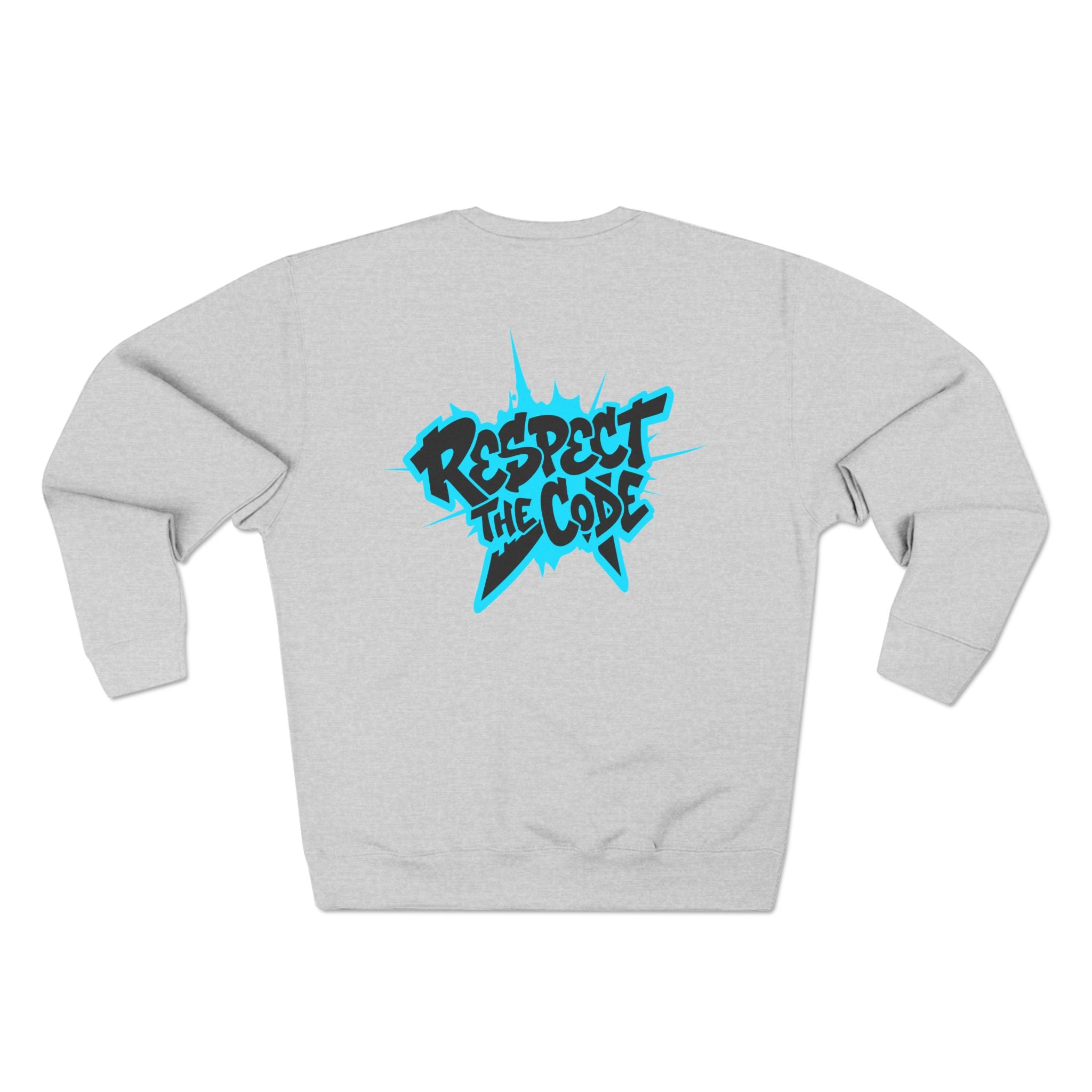 "Respect the Code" Crewneck Sweatshirt — Streetwear Graphic Pullover