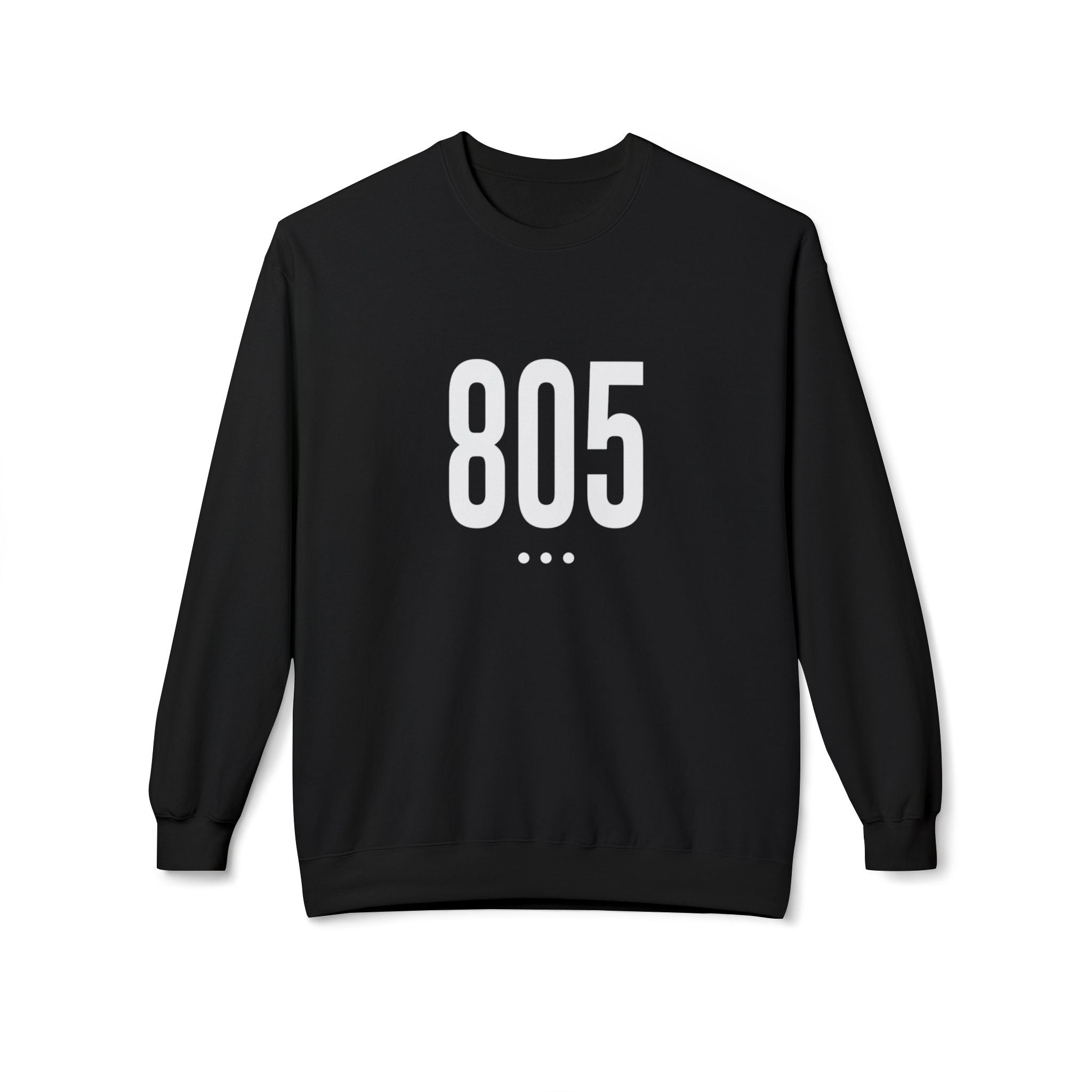 805 White Logo Front Unisex Crewneck Sweatshirt