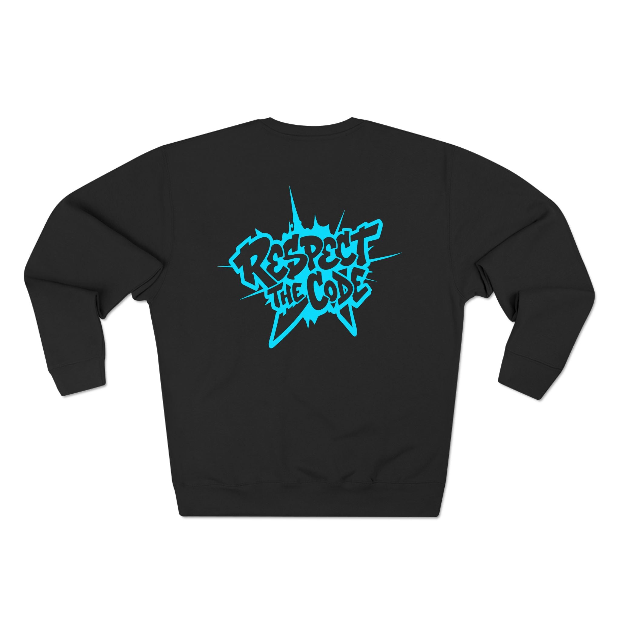 "Respect the Code" Crewneck Sweatshirt — Streetwear Graphic Pullover