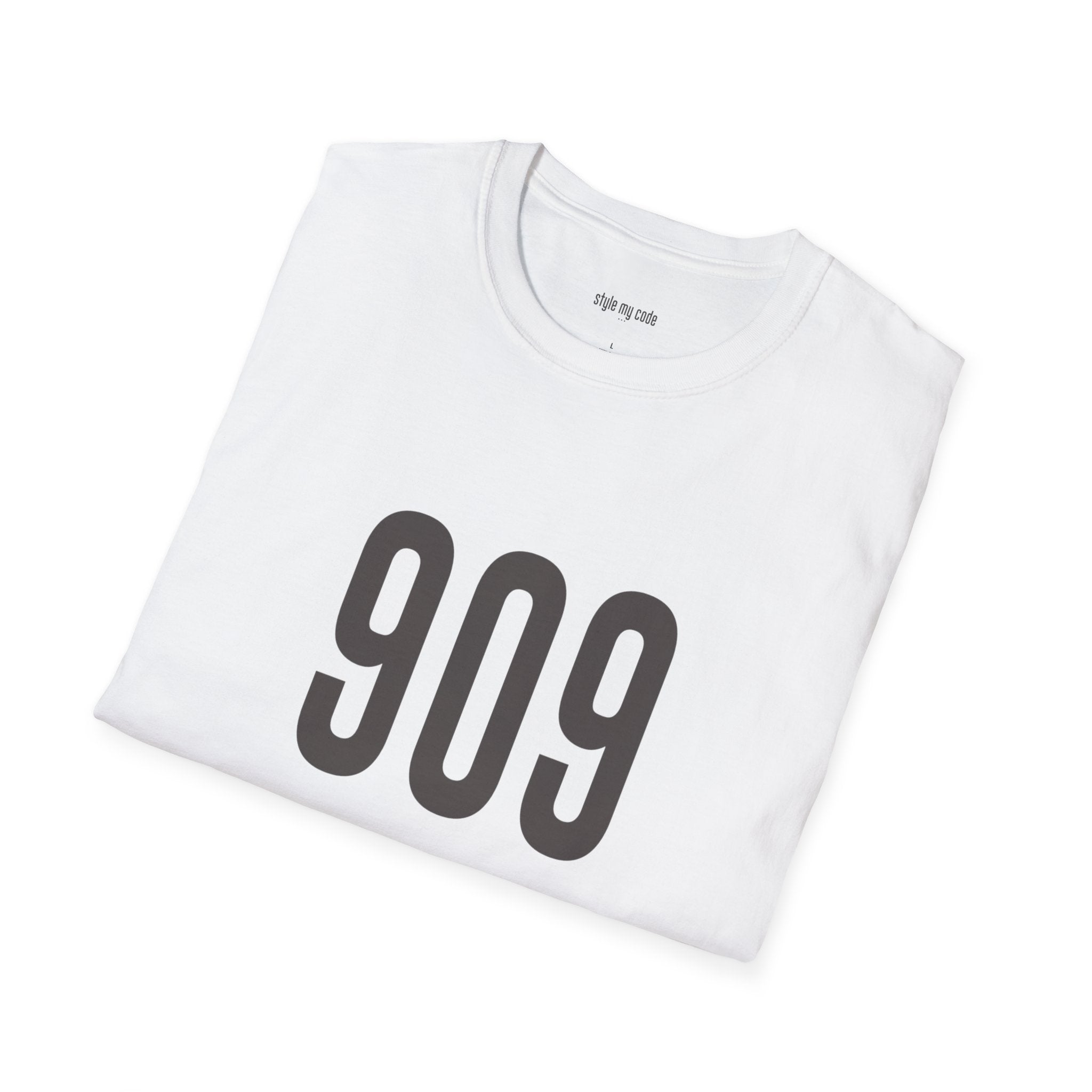 909 Logo Front Unisex Soft-style T-Shirt