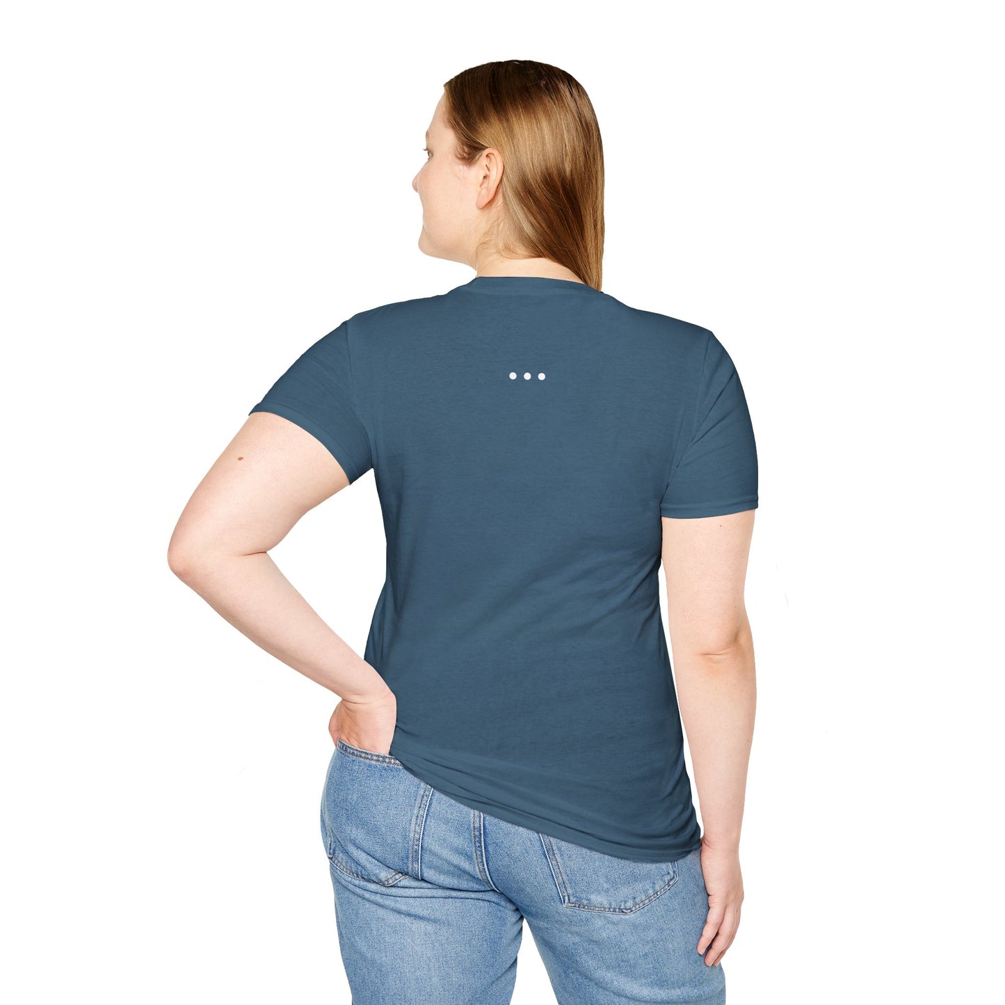 442 White Logo Front Unisex Softstyle T-Shirt