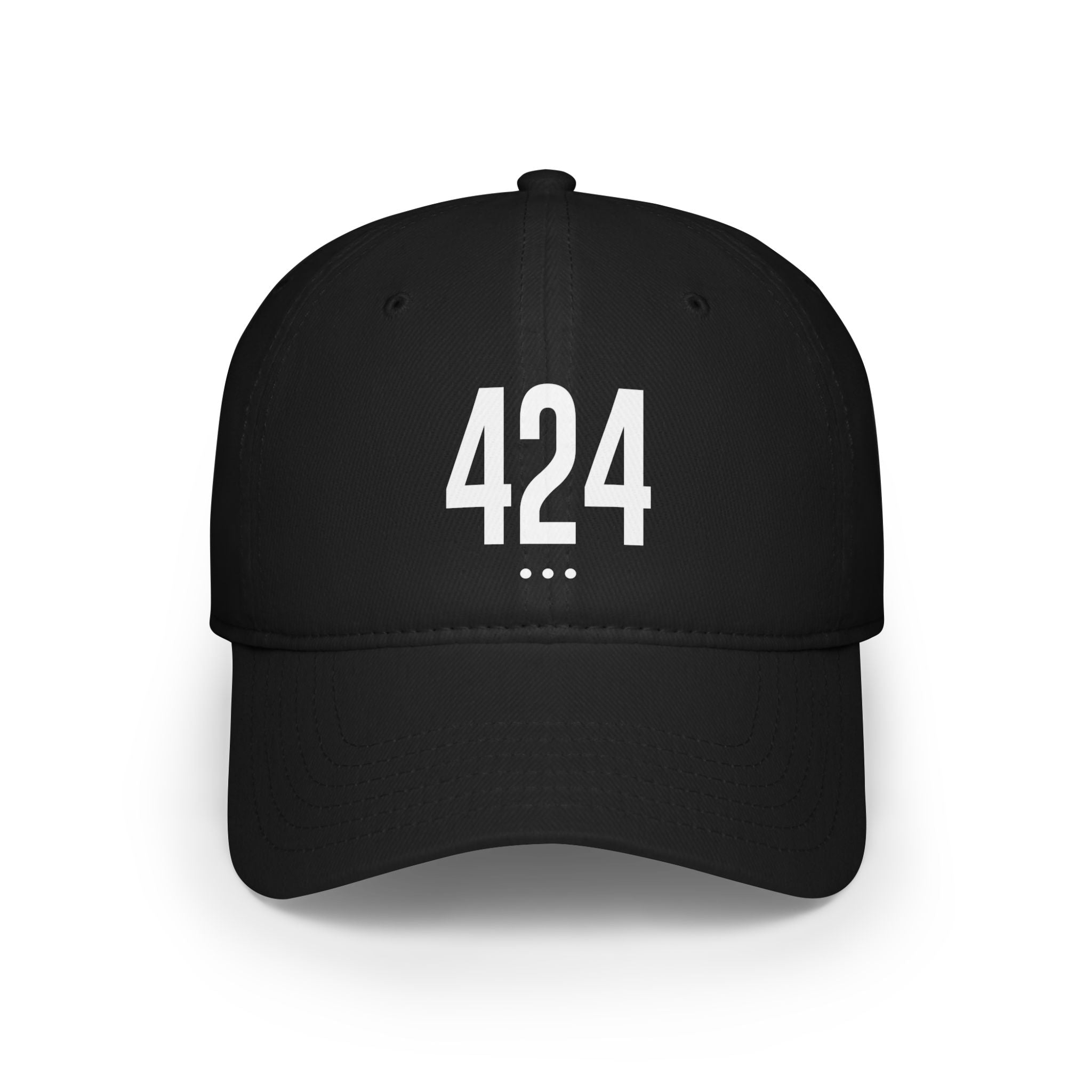424  White Logo Low Profile Baseball Cap