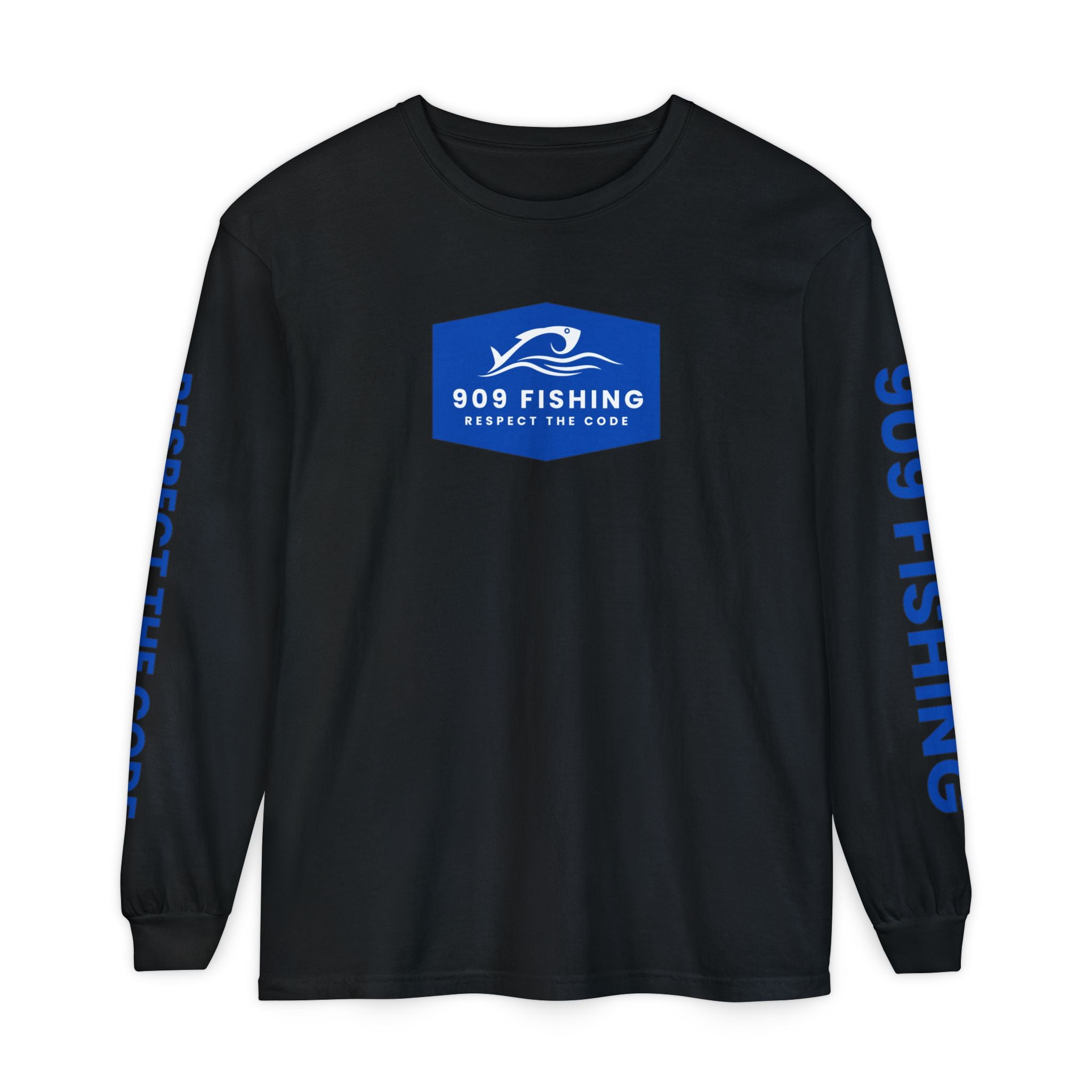 909 Fishing Long Sleeve T-Shirt - Unisex Garment-Dyed Apparel, Outdoorsy Gift, Cool Fishing Tee, Respect the Code, Casual Wear, Fishing [...]