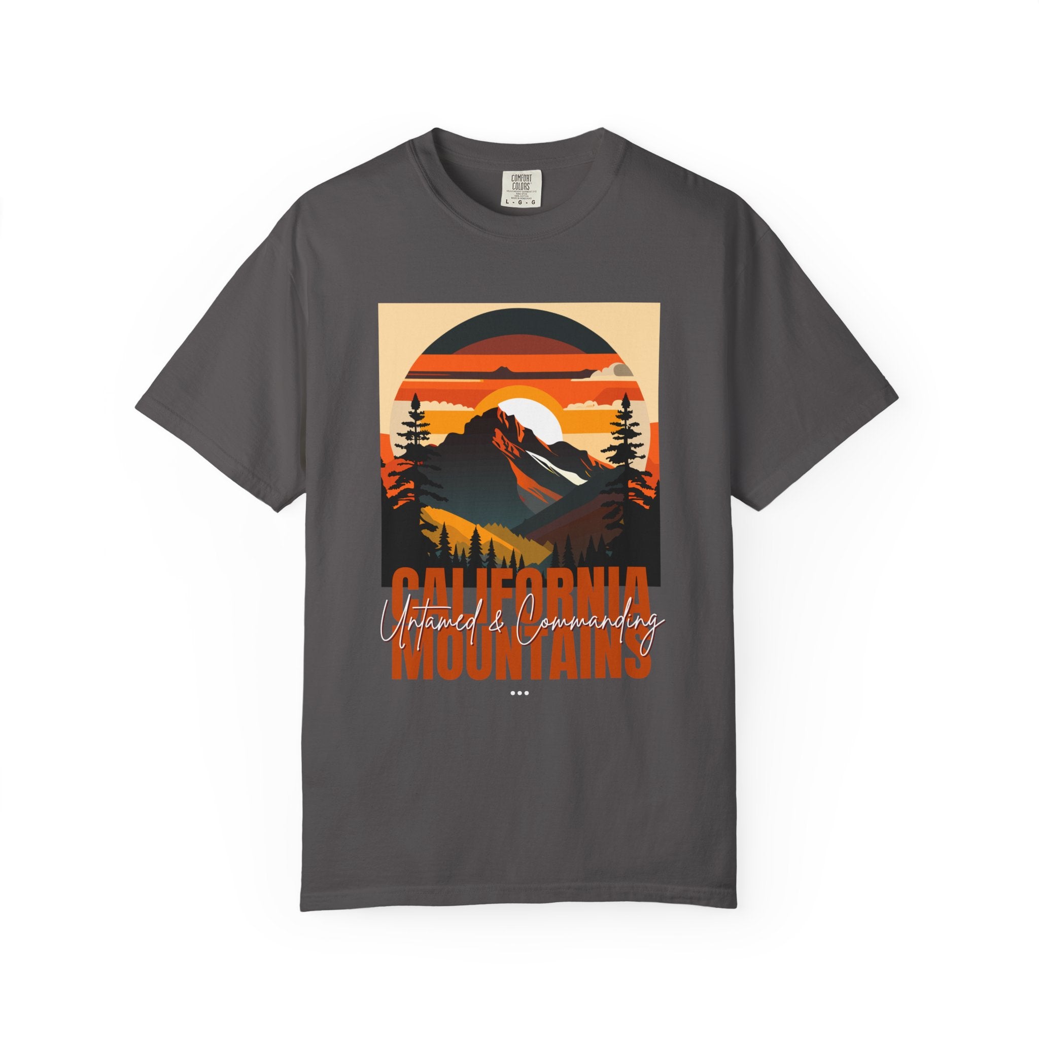 California Mountains Graphic T-Shirt - Unisex, Eco-Friendly, Perfect for Outdoor Lovers