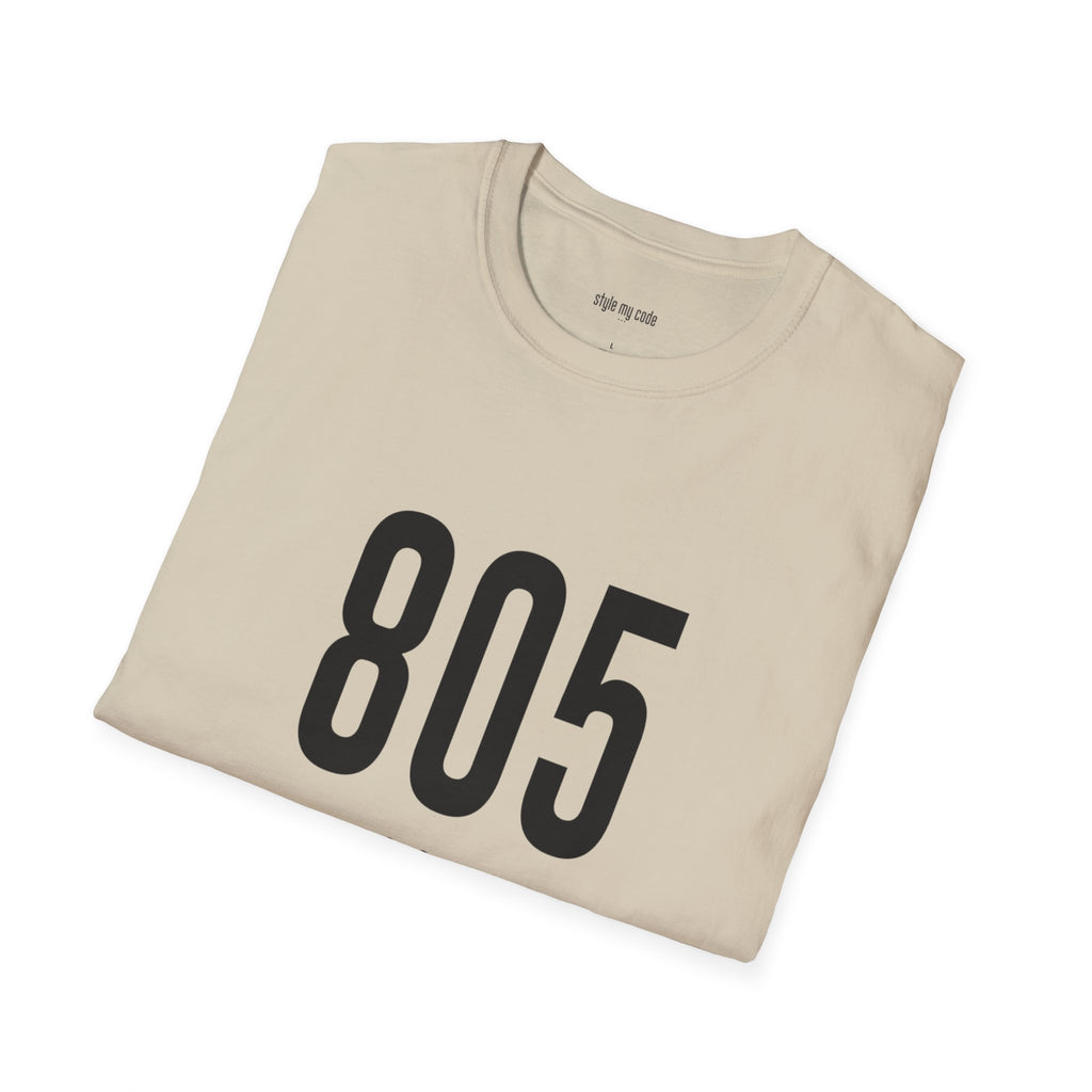 805 Black Logo Front Unisex Soft-style T-Shirt