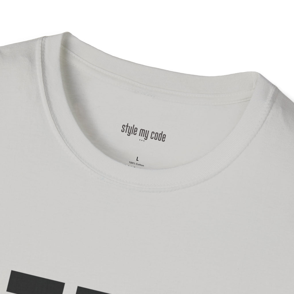 714 Black Logo Front T-Shirt