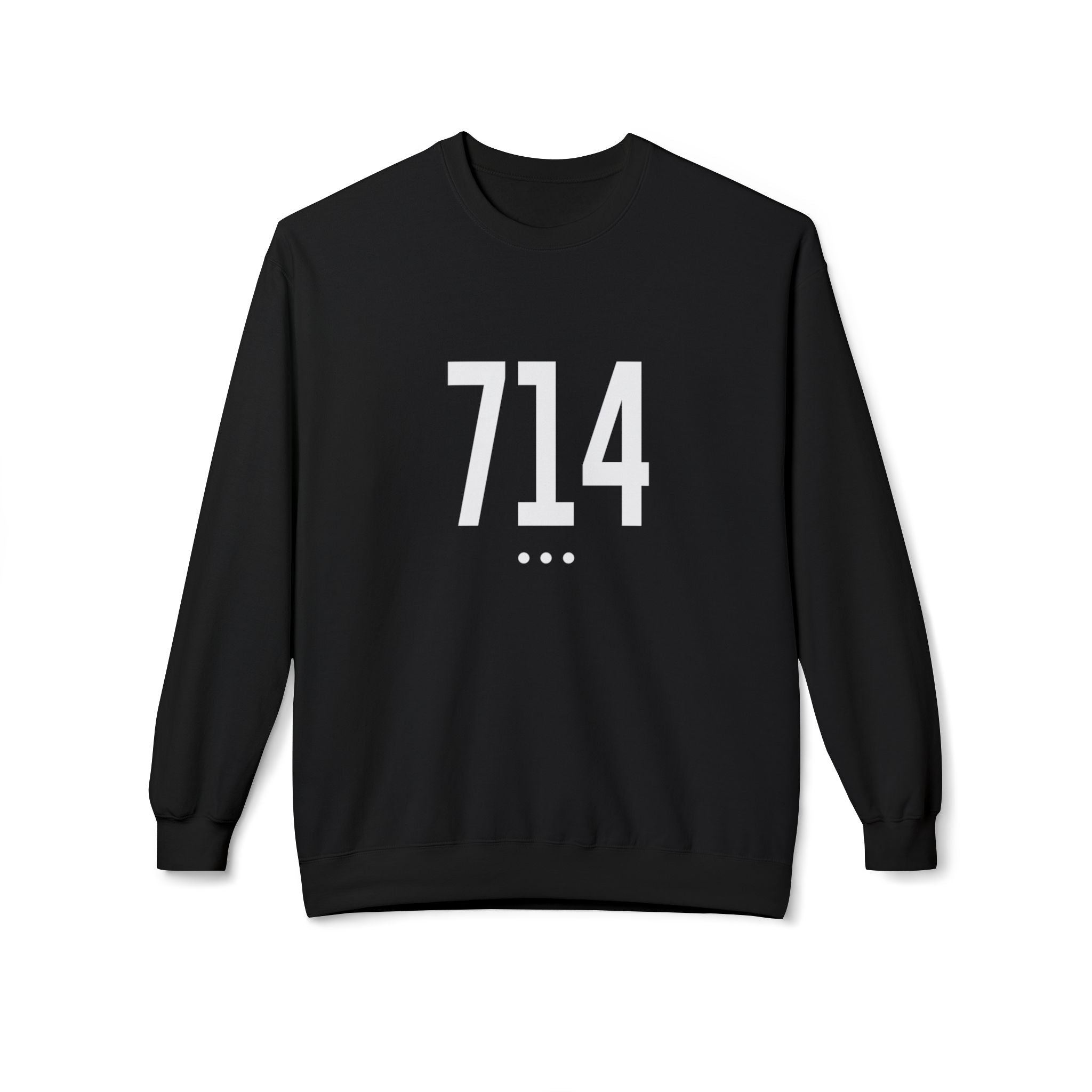 714 White Logo Front Sweatshirt